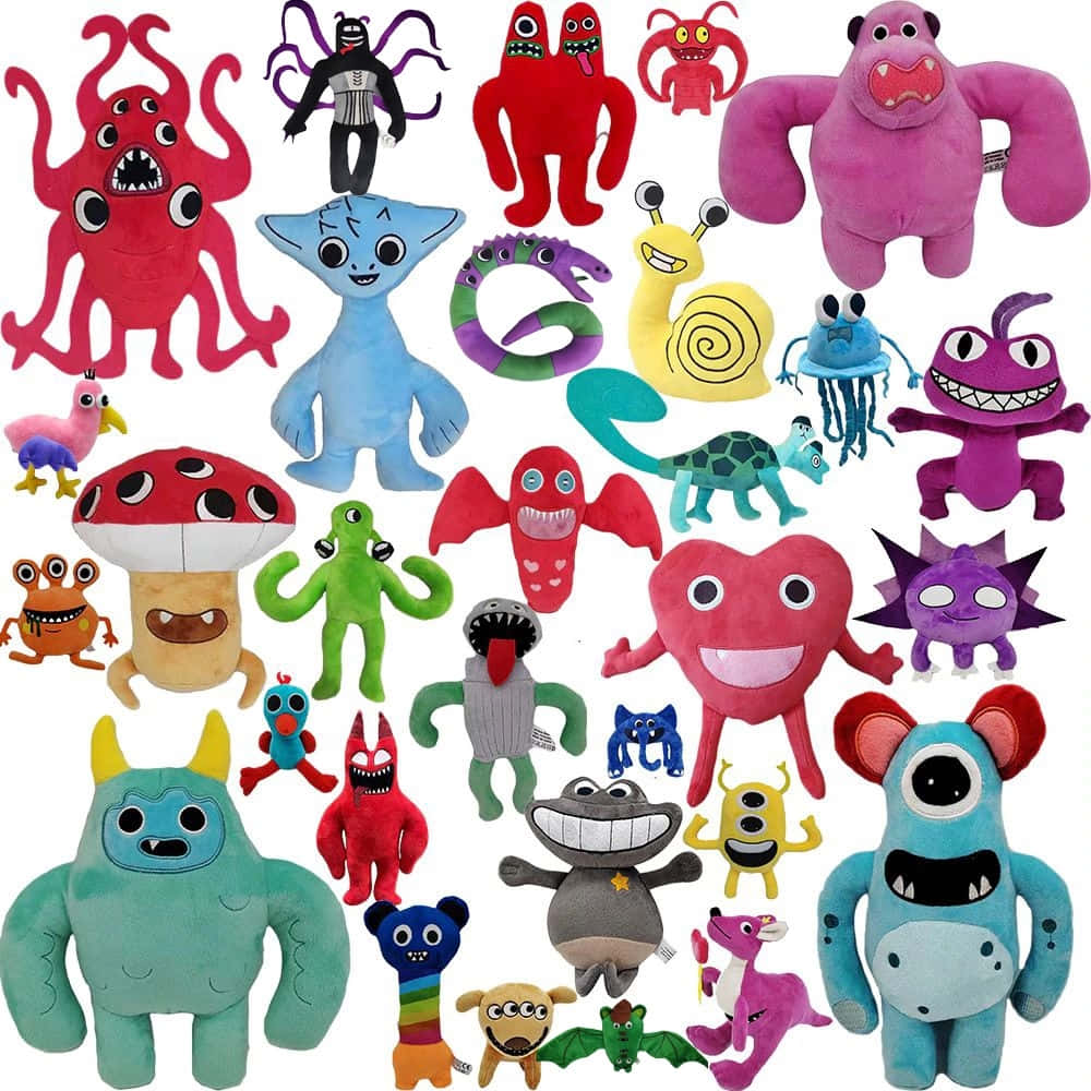 Garden Of Banban, plush collection, colorful plush monsters, SD Desktop Wallpaper