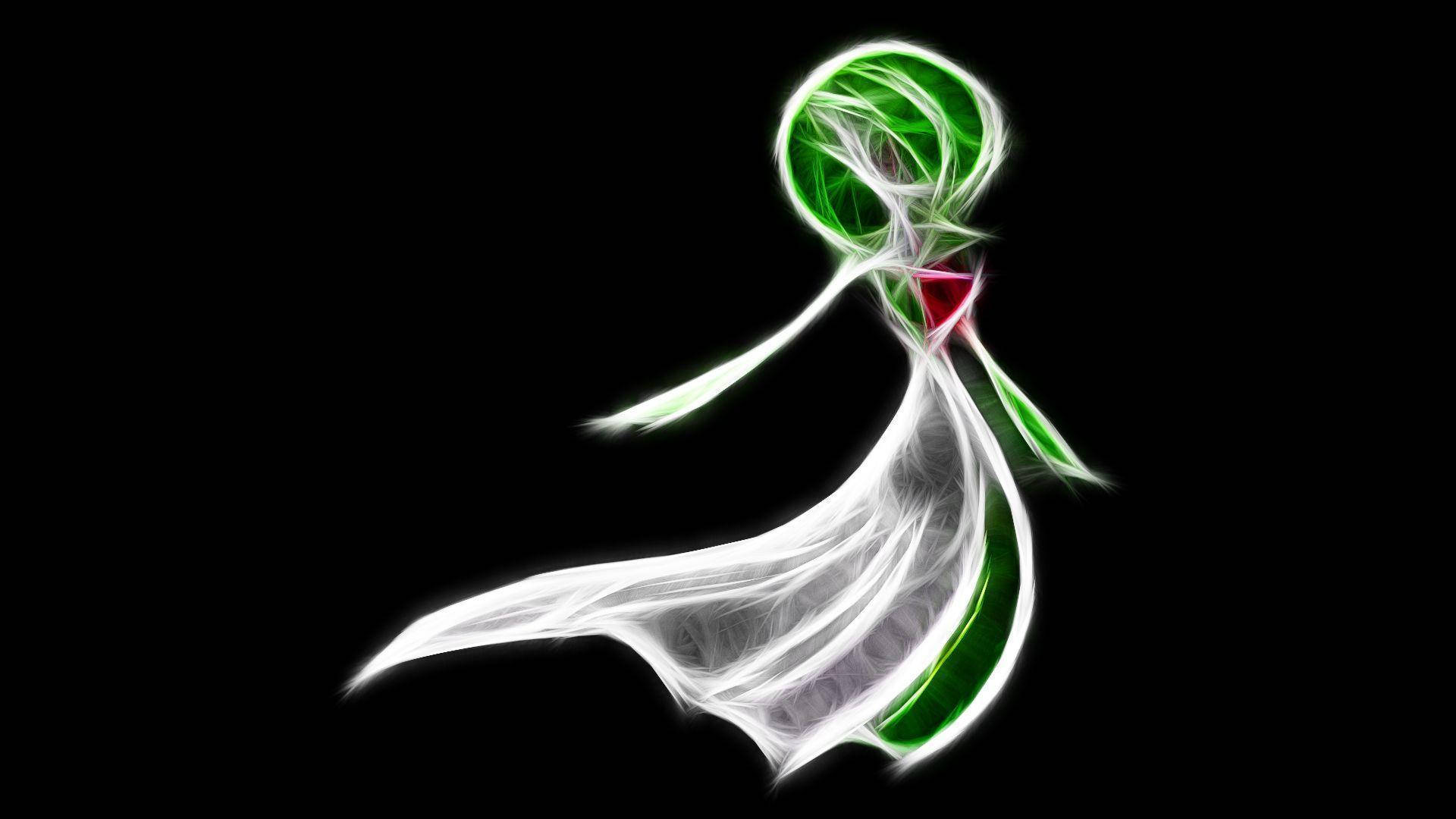 Gardevoir, glowing, neon, Full HD Desktop Wallpaper