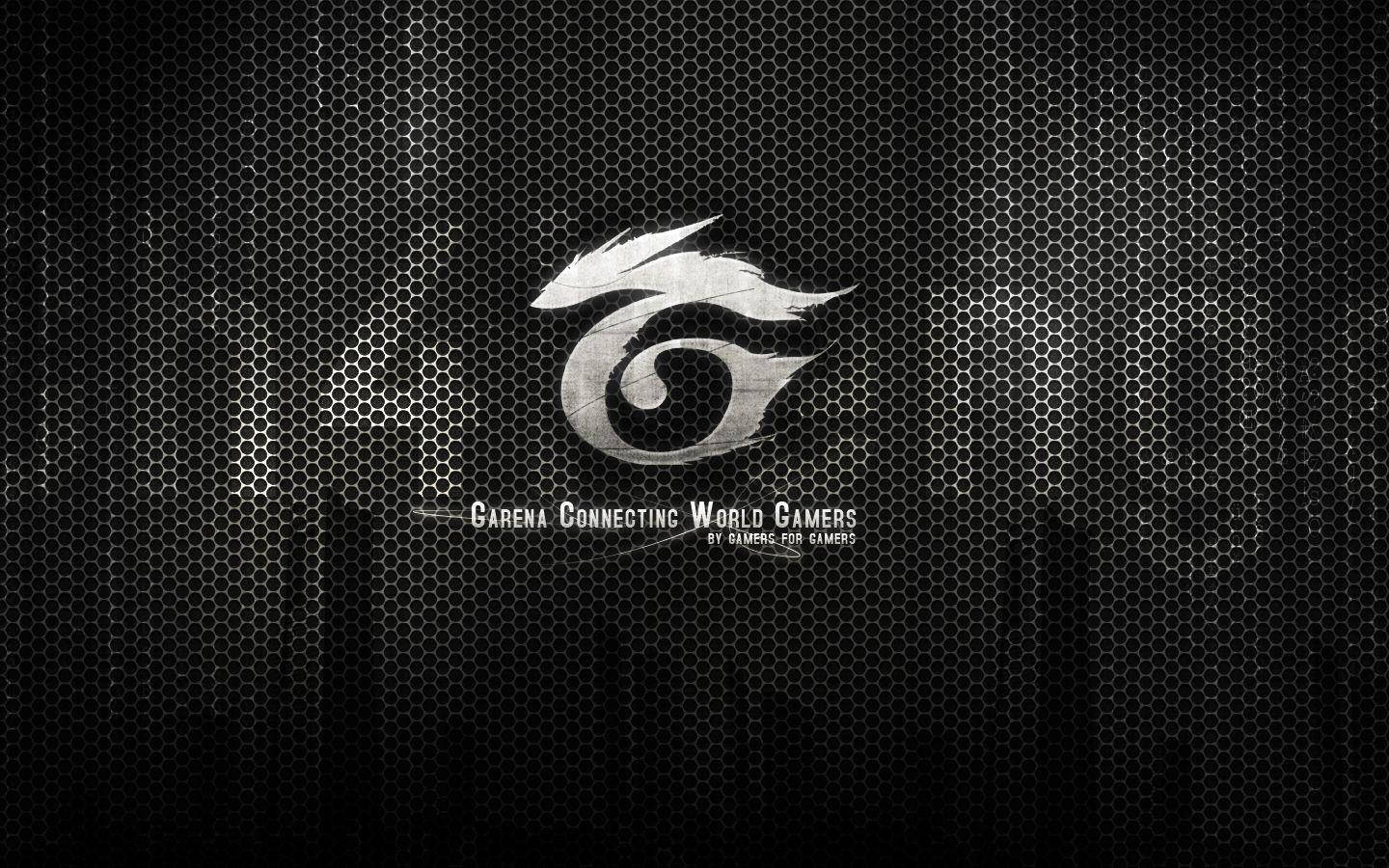 Garena, perforated hexagonal patterns, dragon eye logo, HD Desktop Wallpaper