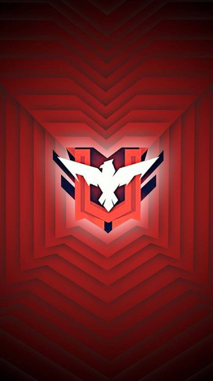 Garena, eagle emblem, white stylized bird emblem, HD Phone Wallpaper