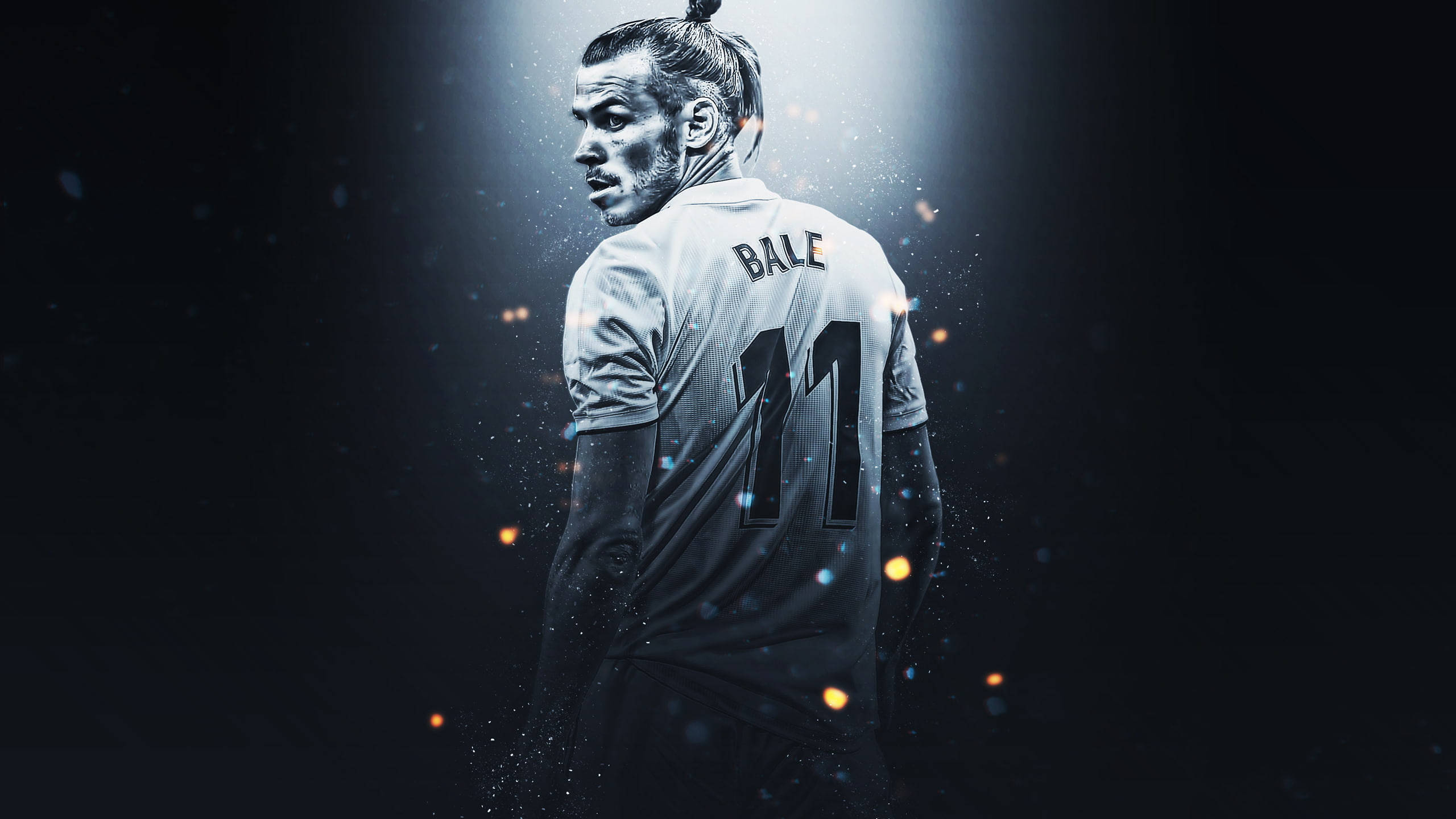 Gareth Bale, white jersey, BALE, 2K Desktop Wallpaper