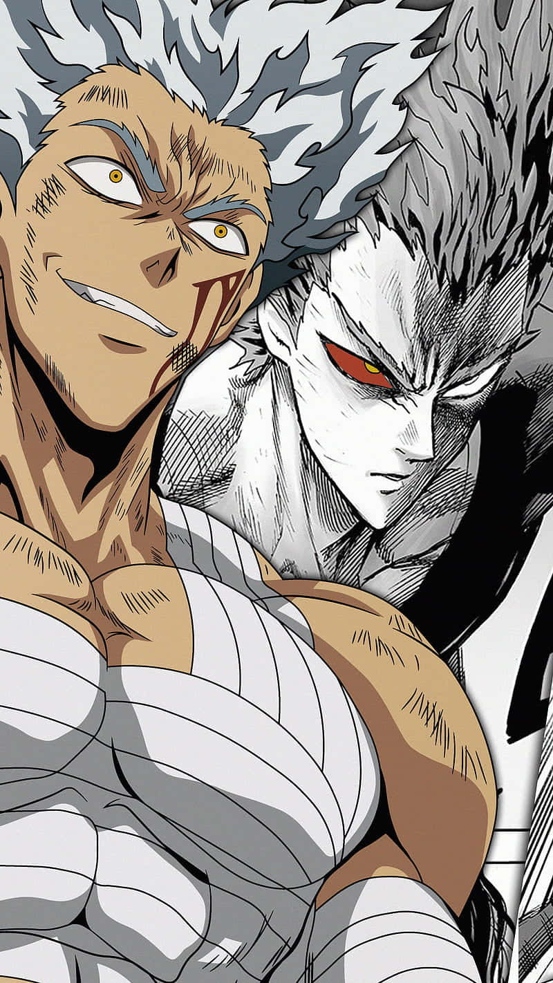 Garou, spiky hair, fierce expressions, HD Phone Wallpaper