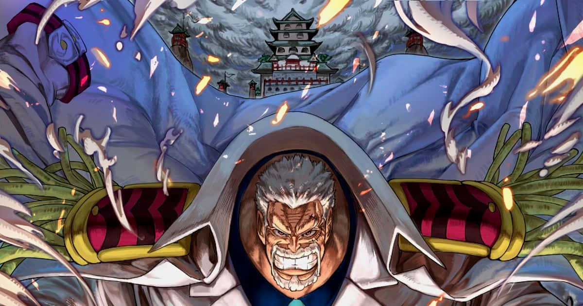 Garp, anime warrior, white hair, SD Desktop Wallpaper