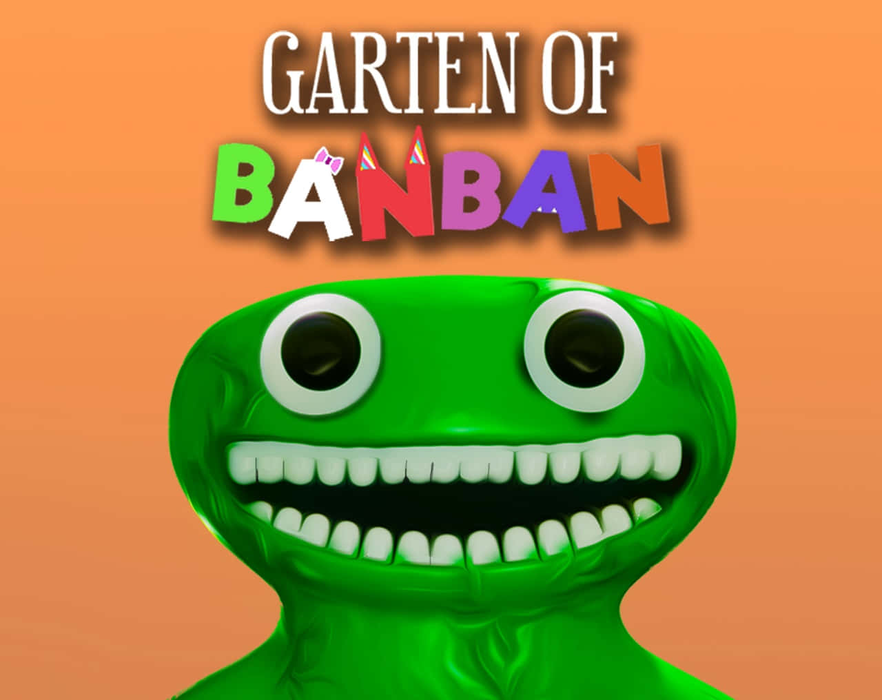 Garten of Banban, bright green, big eyes, HD Desktop Wallpaper