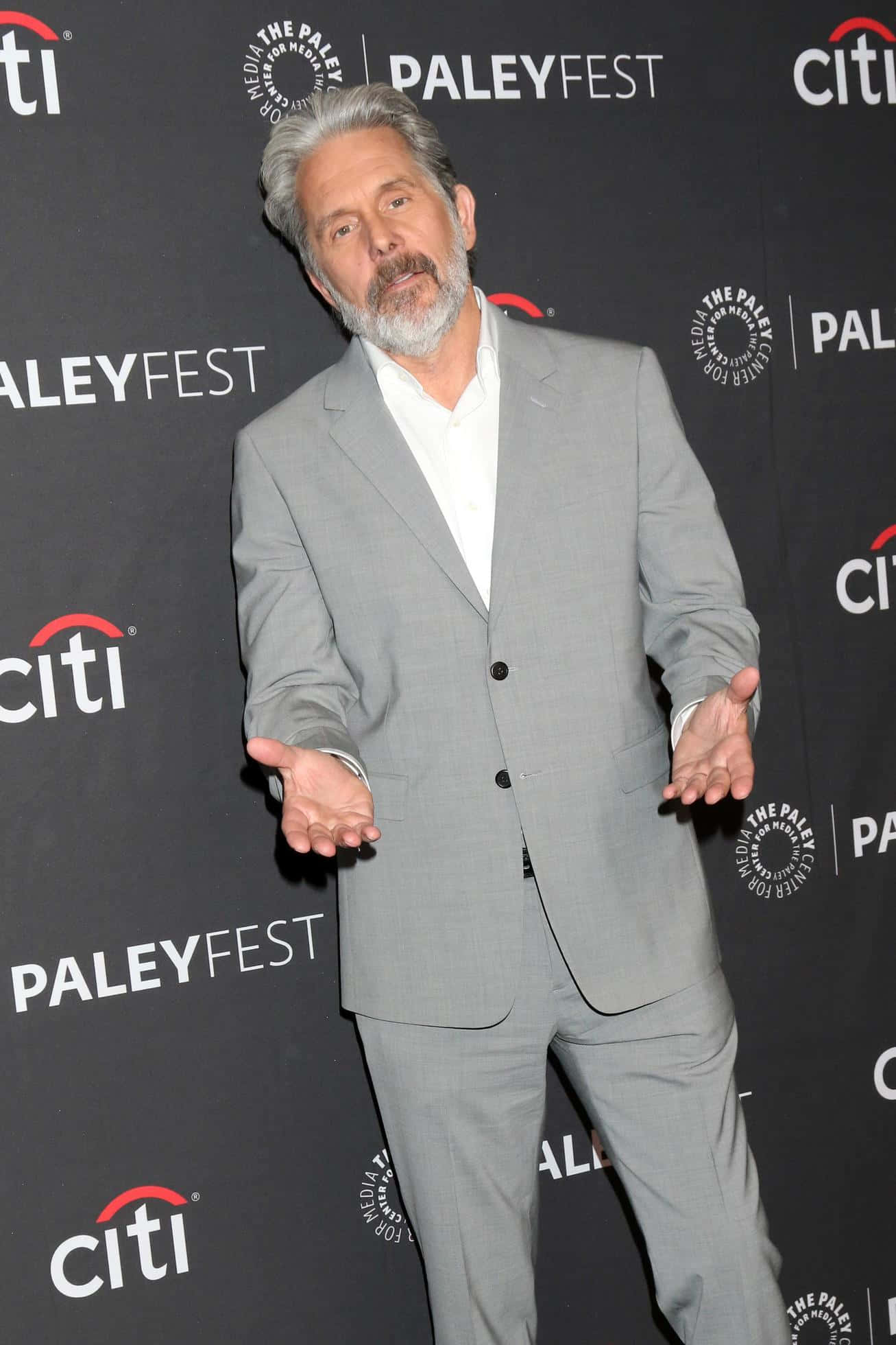 Gary Cole, gray suit, gray hair, Full HD Phone Wallpaper