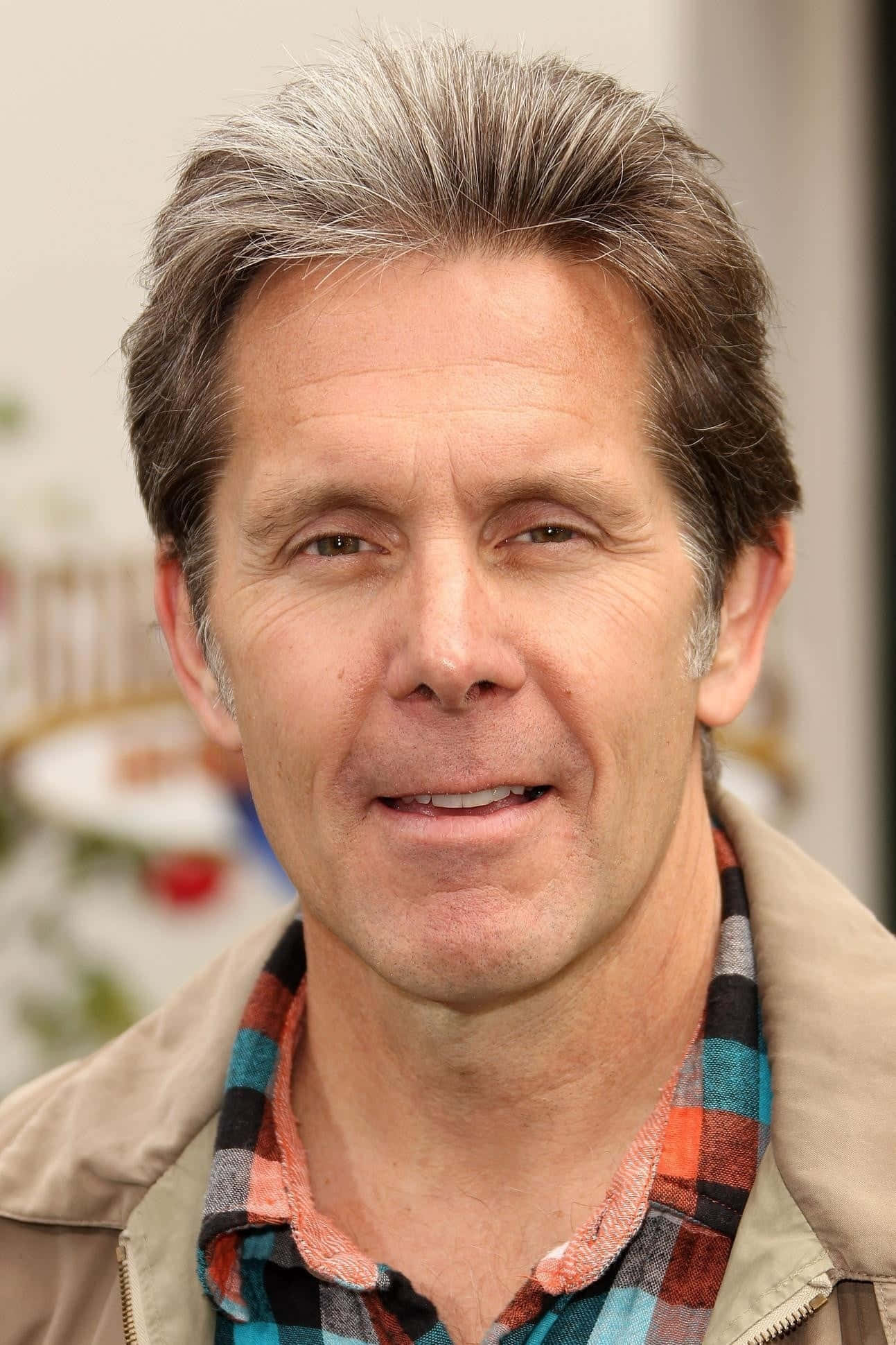 Gary Cole, plaid shirt, beige jacket, Full HD Phone Wallpaper