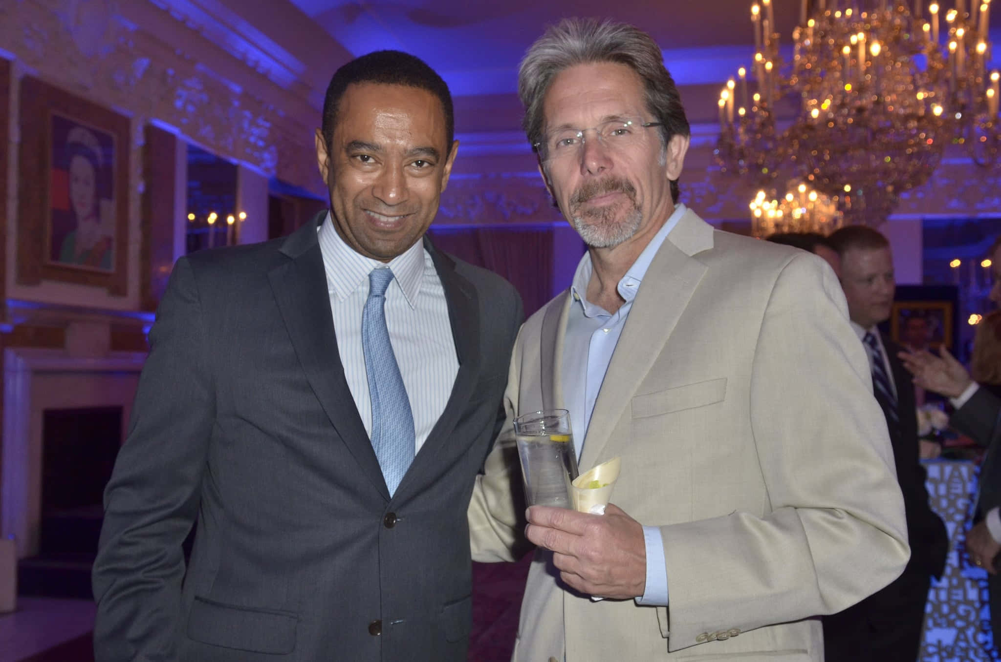 Gary Cole, gala setting, glowing chandeliers, Full HD Desktop Wallpaper