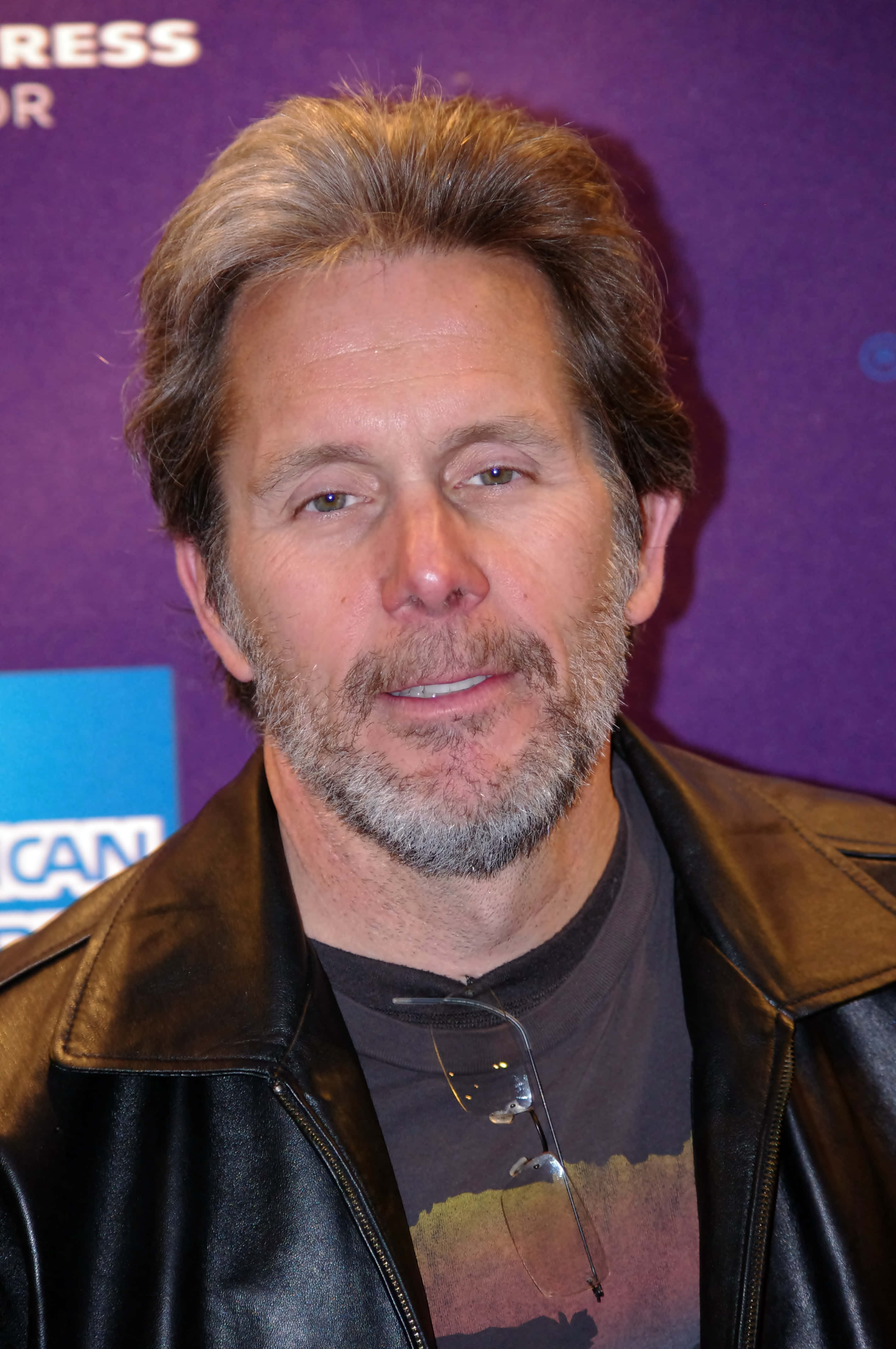 Gary Cole, leather jacket, glasses, 4K Phone Wallpaper