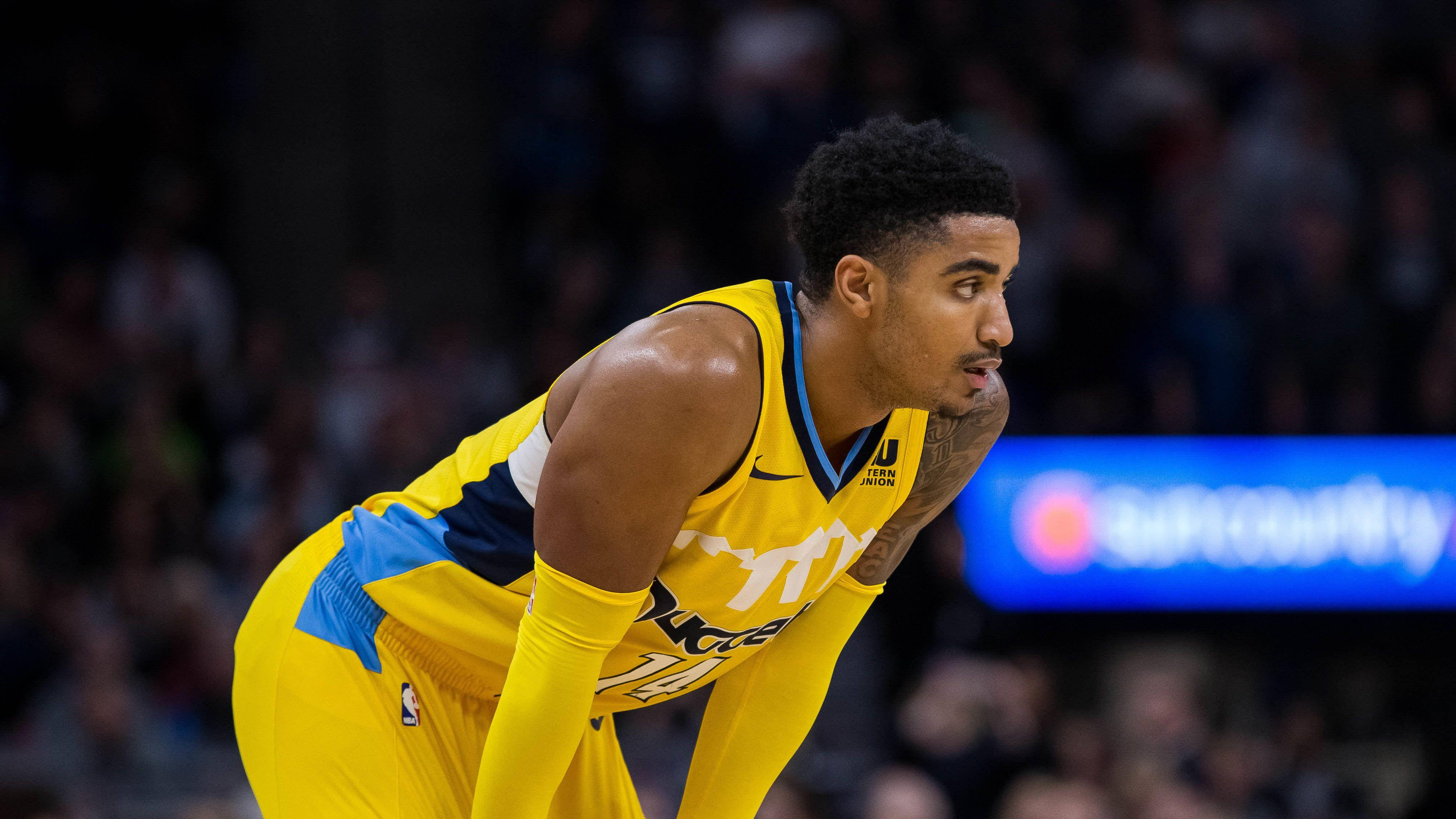 Gary Harris, yellow jersey, basketball player, 4K Desktop Wallpaper
