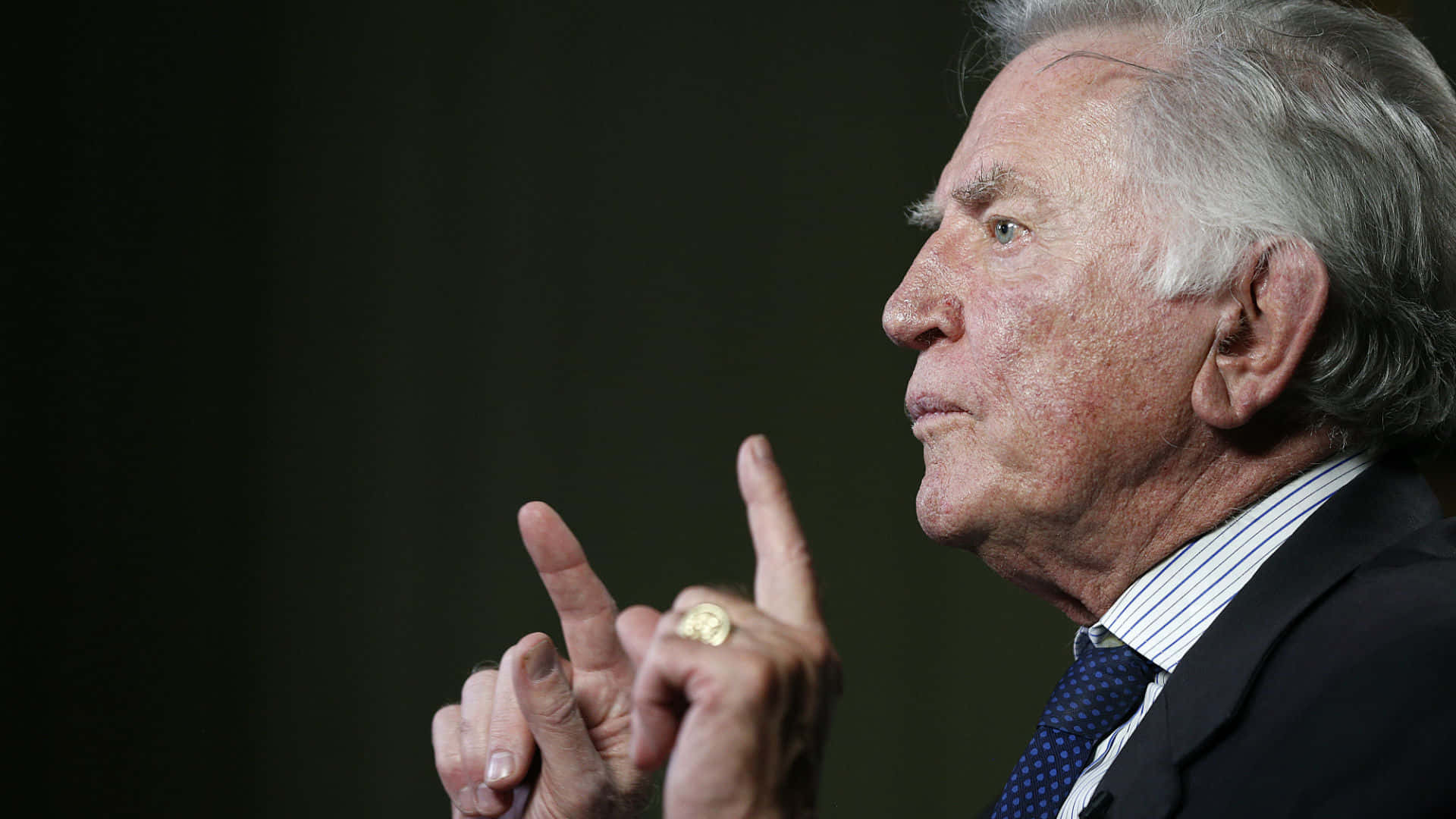 Gary Hart, suit, index fingers, Full HD Desktop Wallpaper
