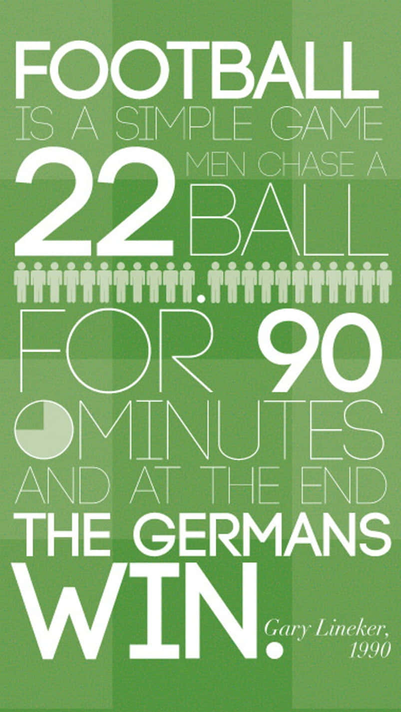 Gary Lineker, German win quote, bold white text, HD Phone Wallpaper