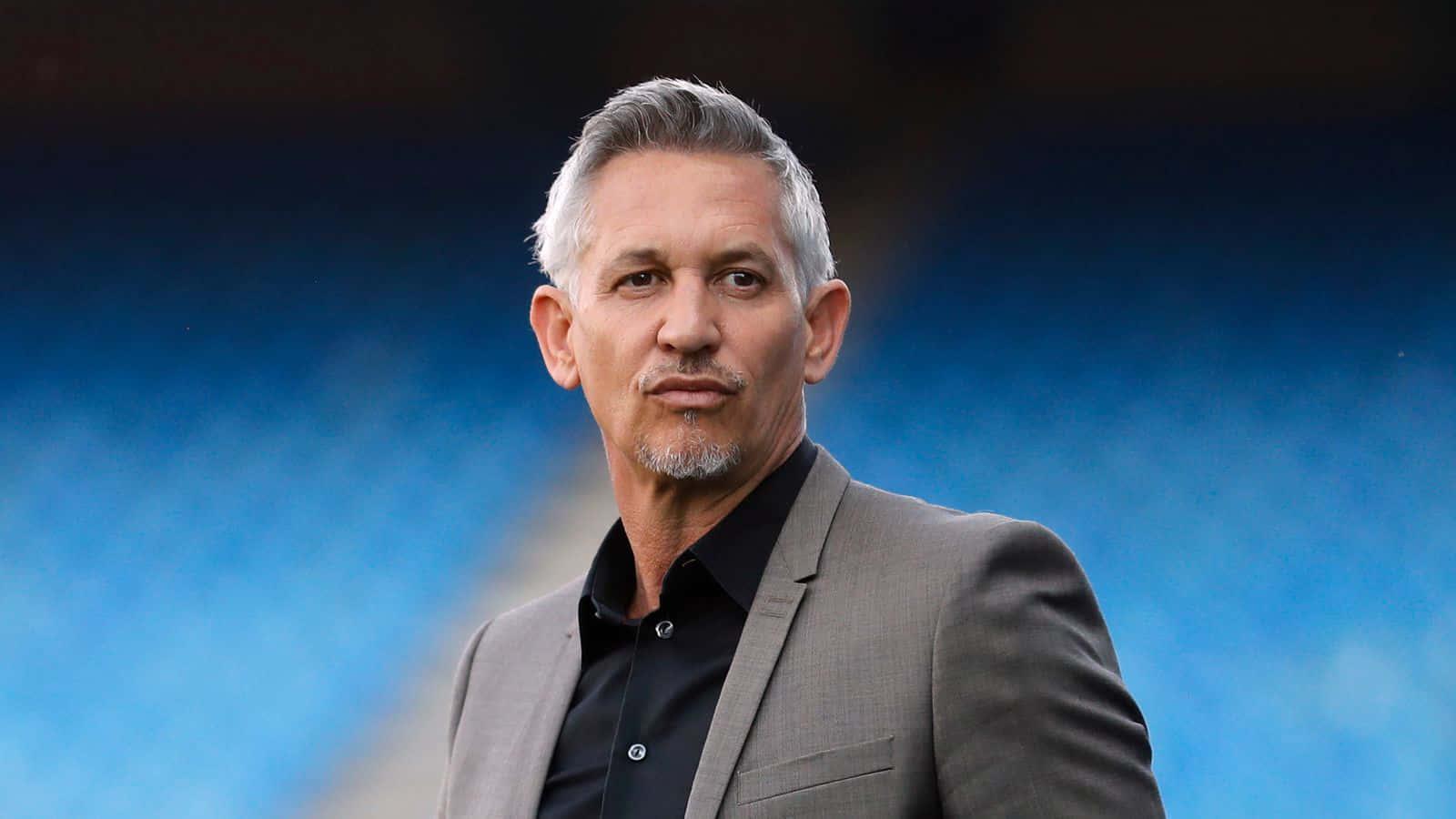 Gary Lineker, gray suit, gray hair, HD Desktop Wallpaper