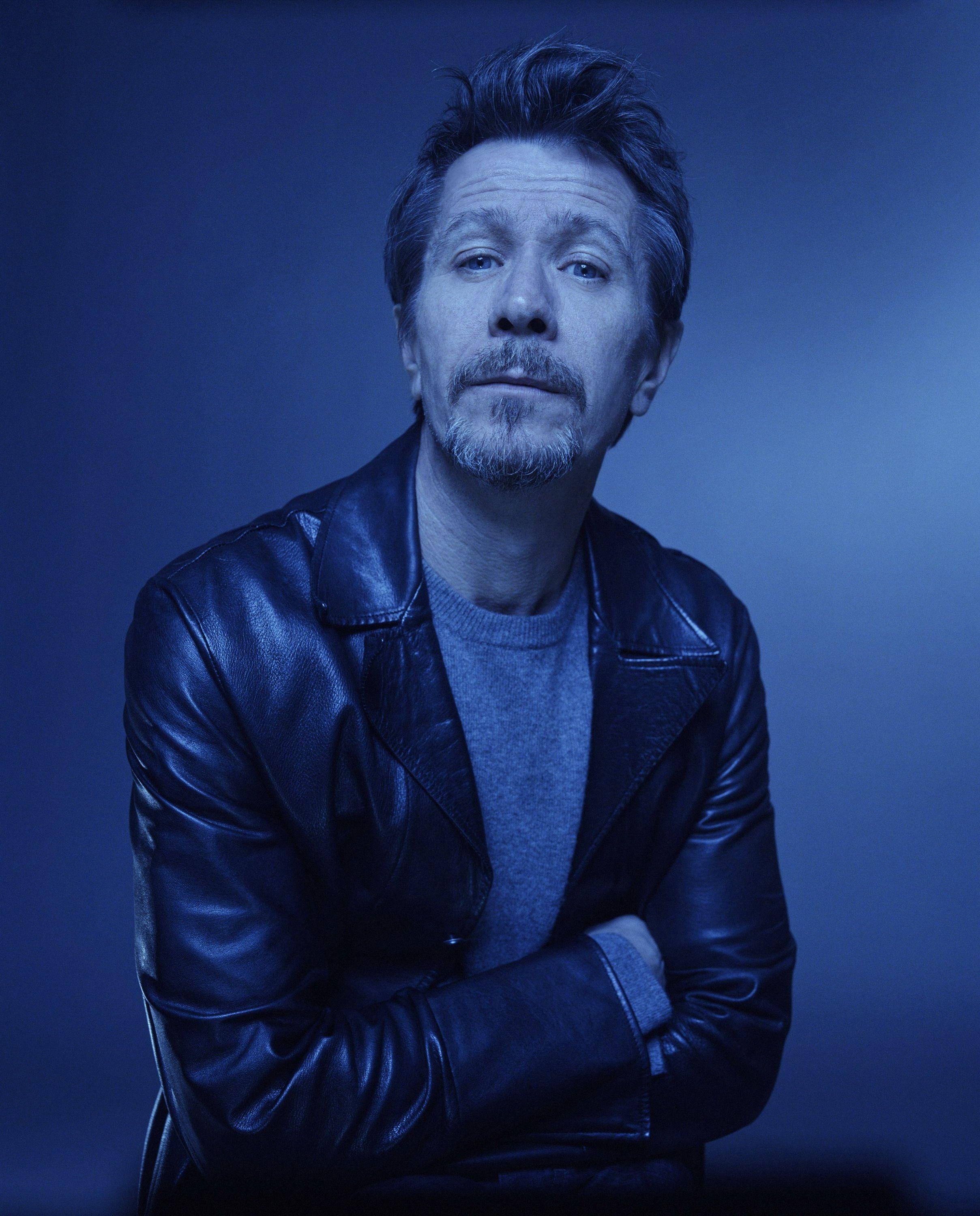 Gary Oldman, beard, leather jacket, 2K Phone Wallpaper