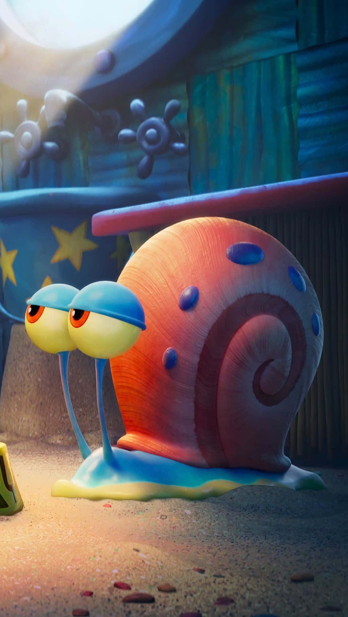Gary the Snail, underwater world, sunlit underwater room, Full HD Phone Wallpaper