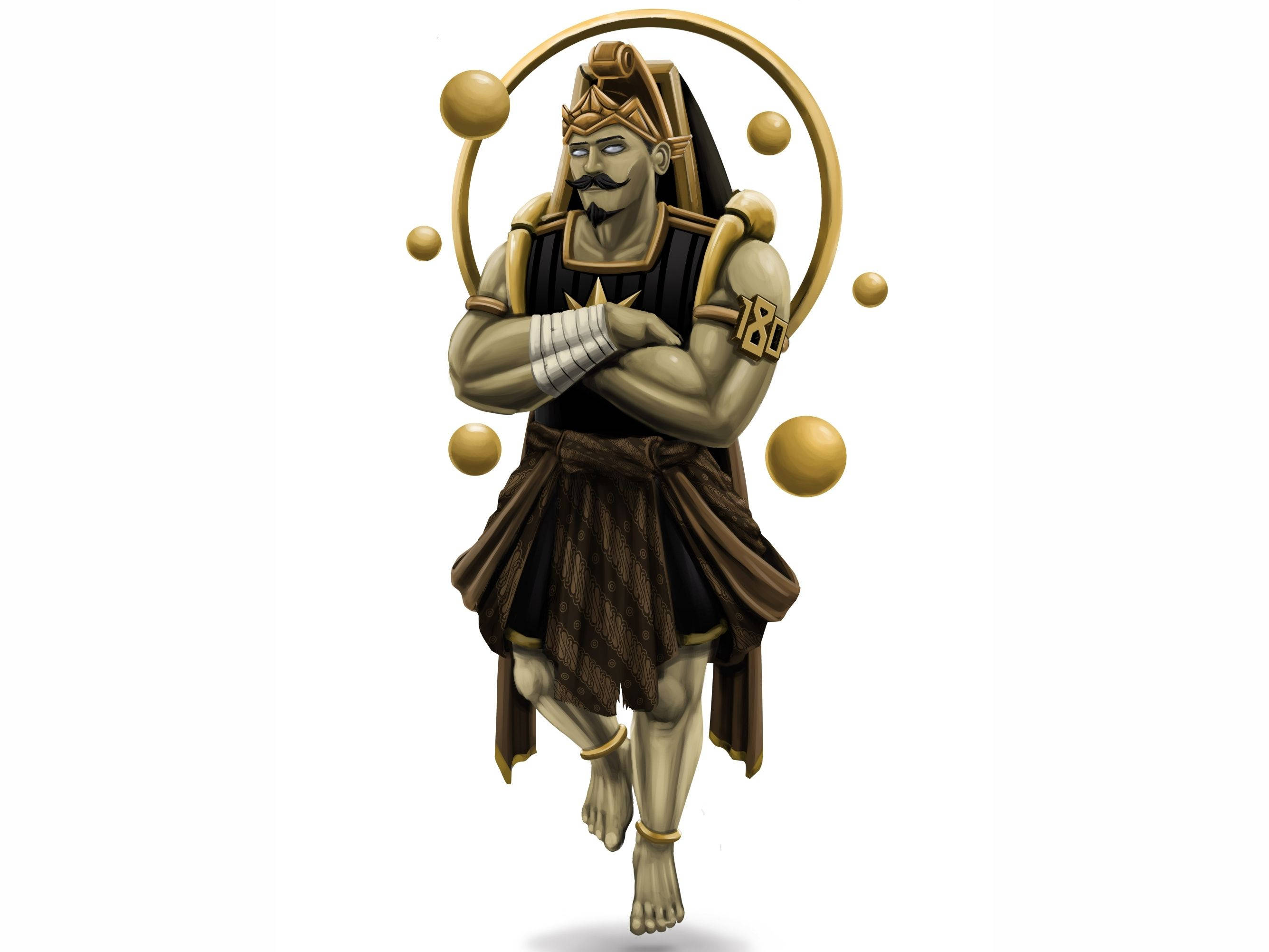 Gatotkaca, cool bronze, ancient Egyptian deity, 2K Desktop Wallpaper