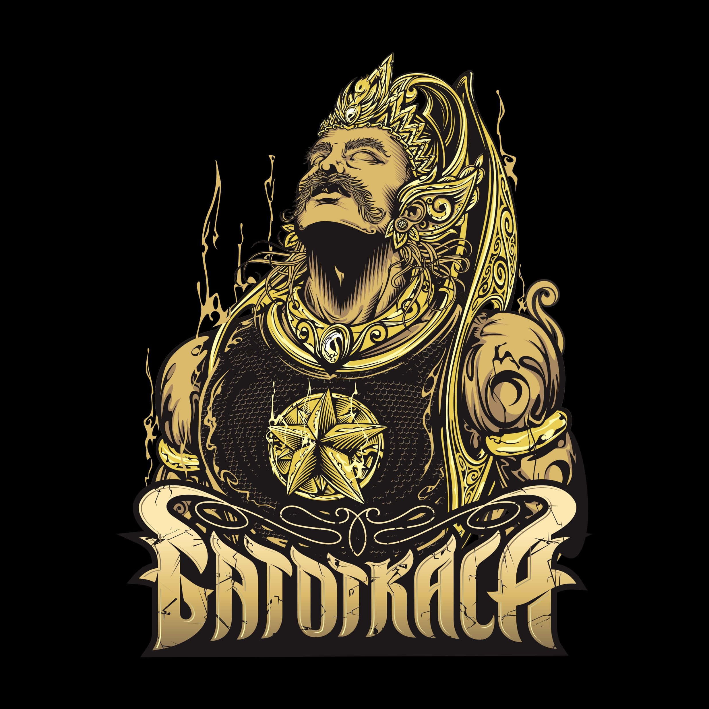Gatotkaca, golden ornate king, crown, Full HD Desktop Wallpaper