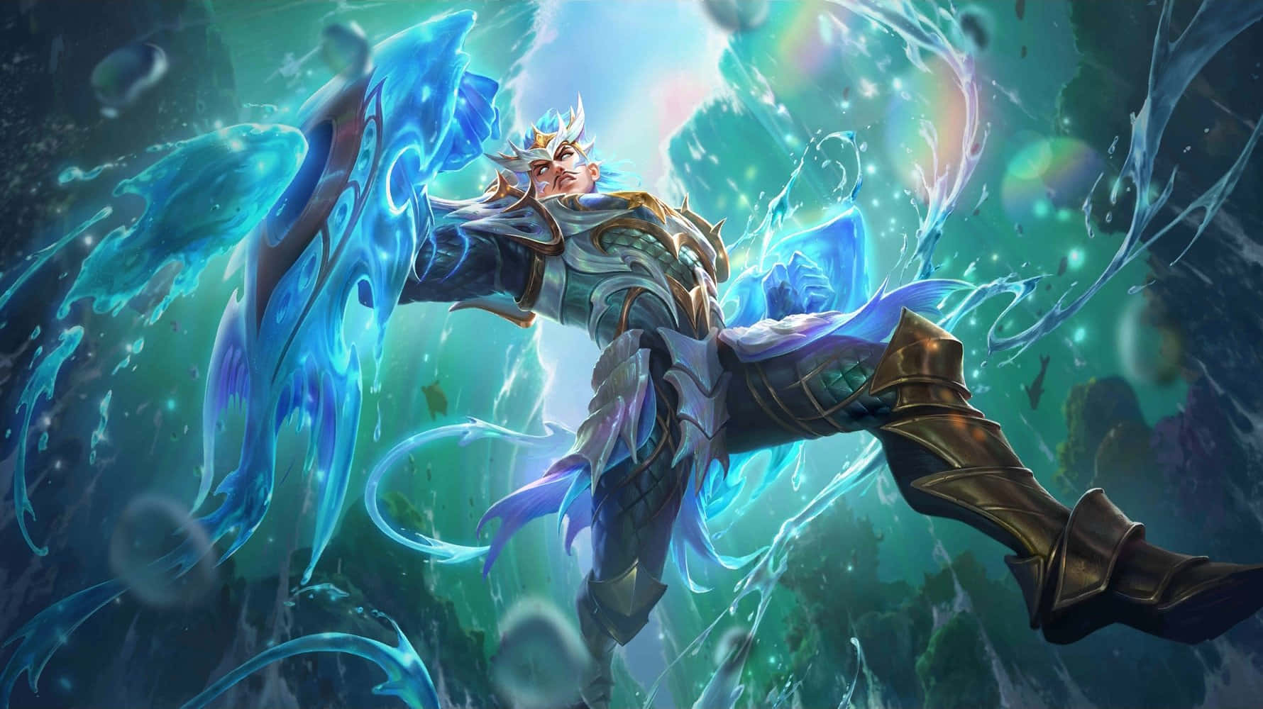 Gatotkaca, Warrior of Light, glowing blue sword, HD Desktop Wallpaper