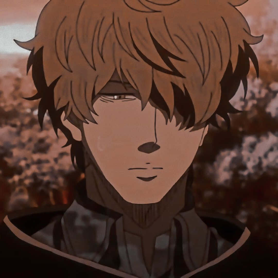 Gauche Adlai, anime male, messy brown hair, SD Desktop Wallpaper