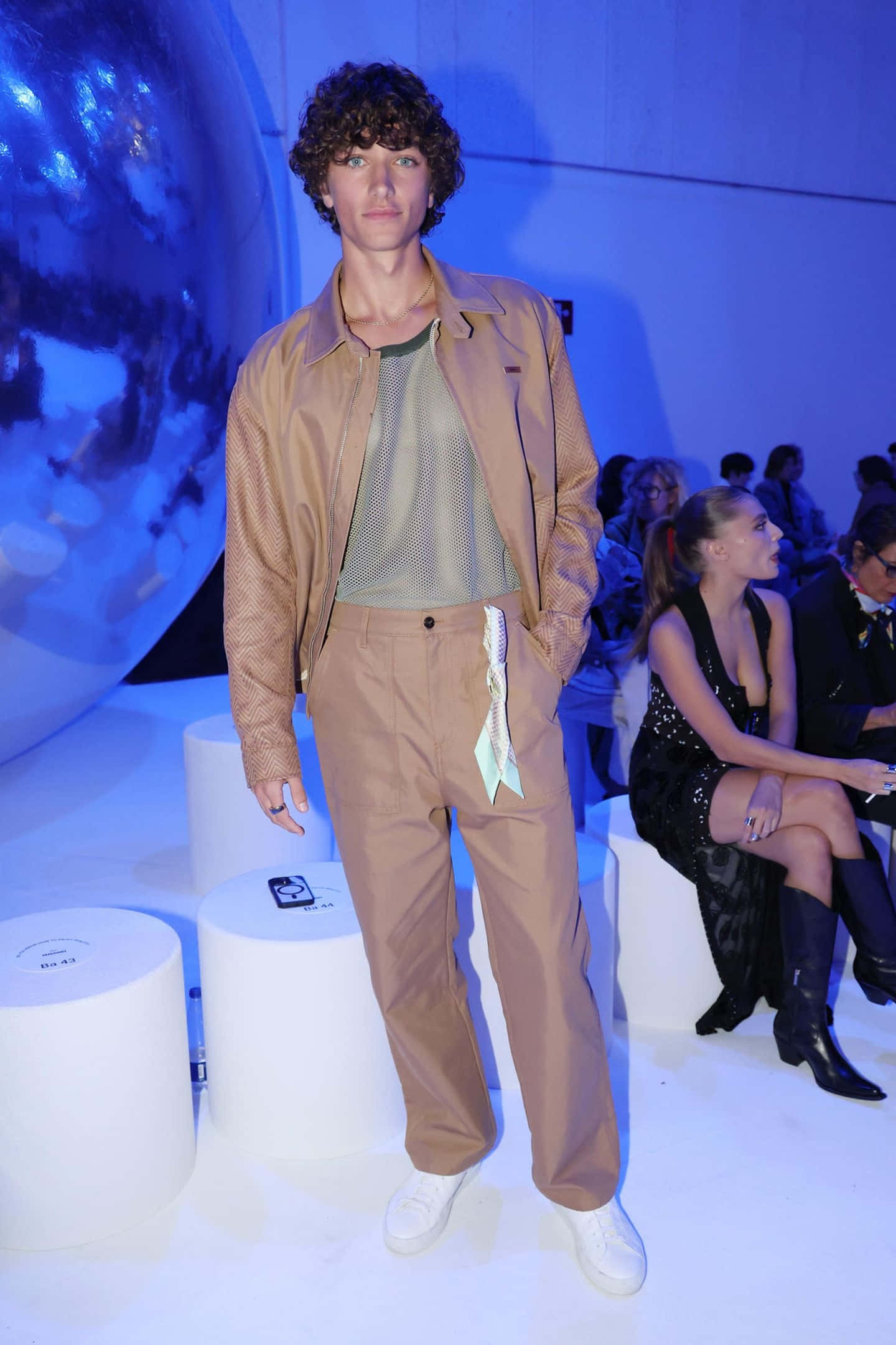 Gavin Casalegno, tan textured jacket, matching pants, Full HD Phone Wallpaper