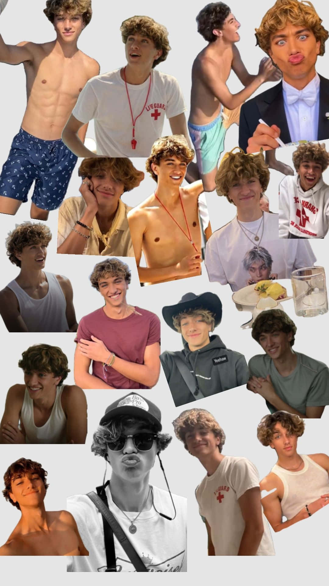 Gavin Casalegno, collage, young man, Full HD Phone Wallpaper