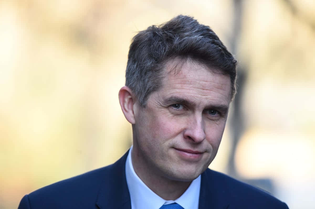 Gavin Williamson, dark suit, blue tie, SD Desktop Wallpaper