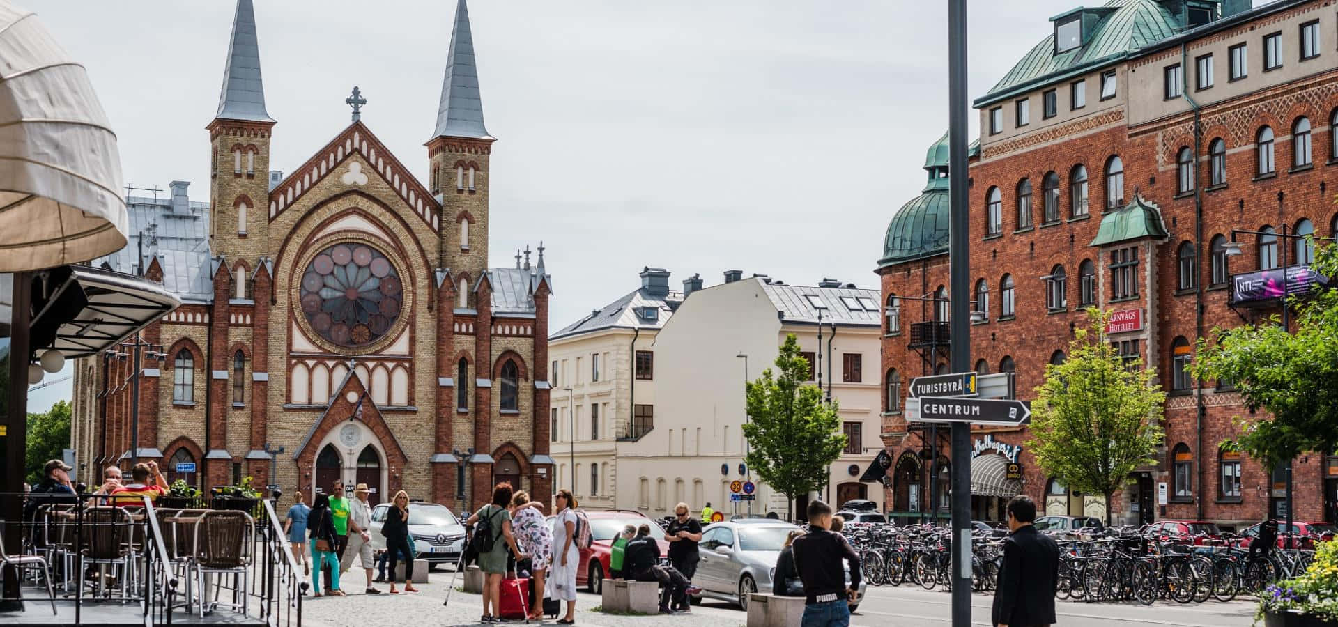 Gävle, cityscape, church, Full HD Desktop Wallpaper