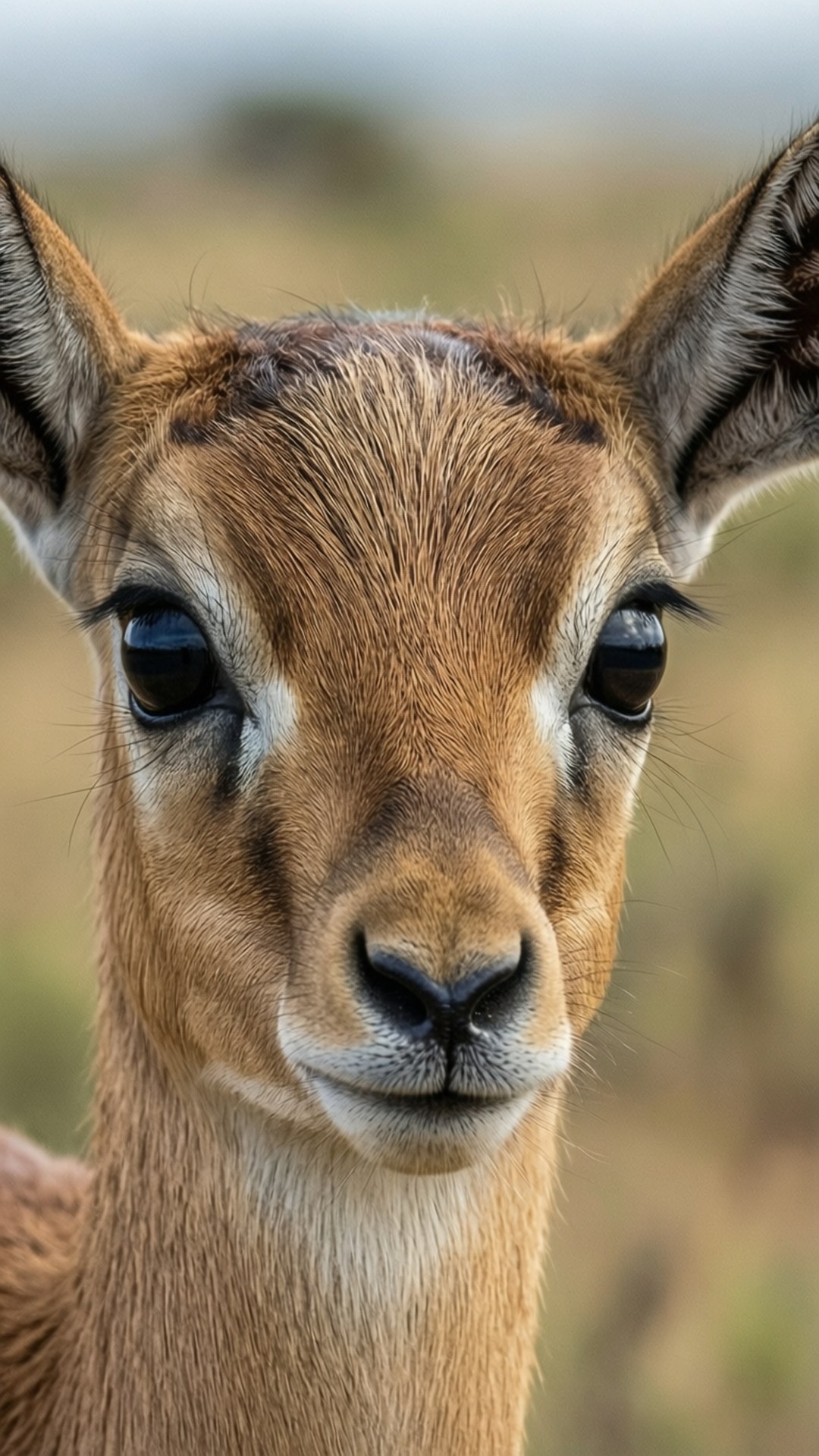 gazelle, large eyes, close-up, Full HD Phone Wallpaper