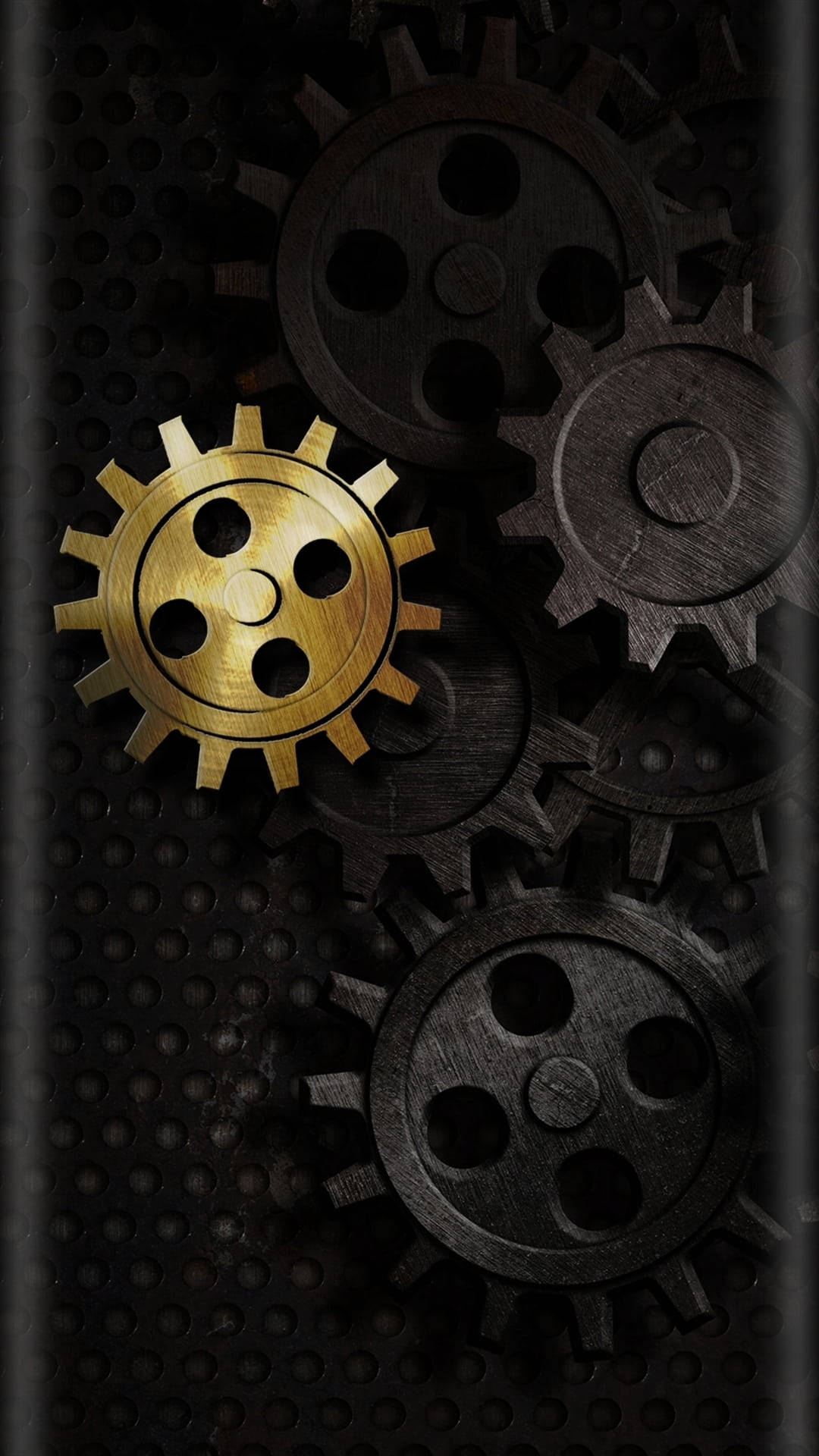 Gears 5, iPhone, gold gear, Full HD Phone Wallpaper