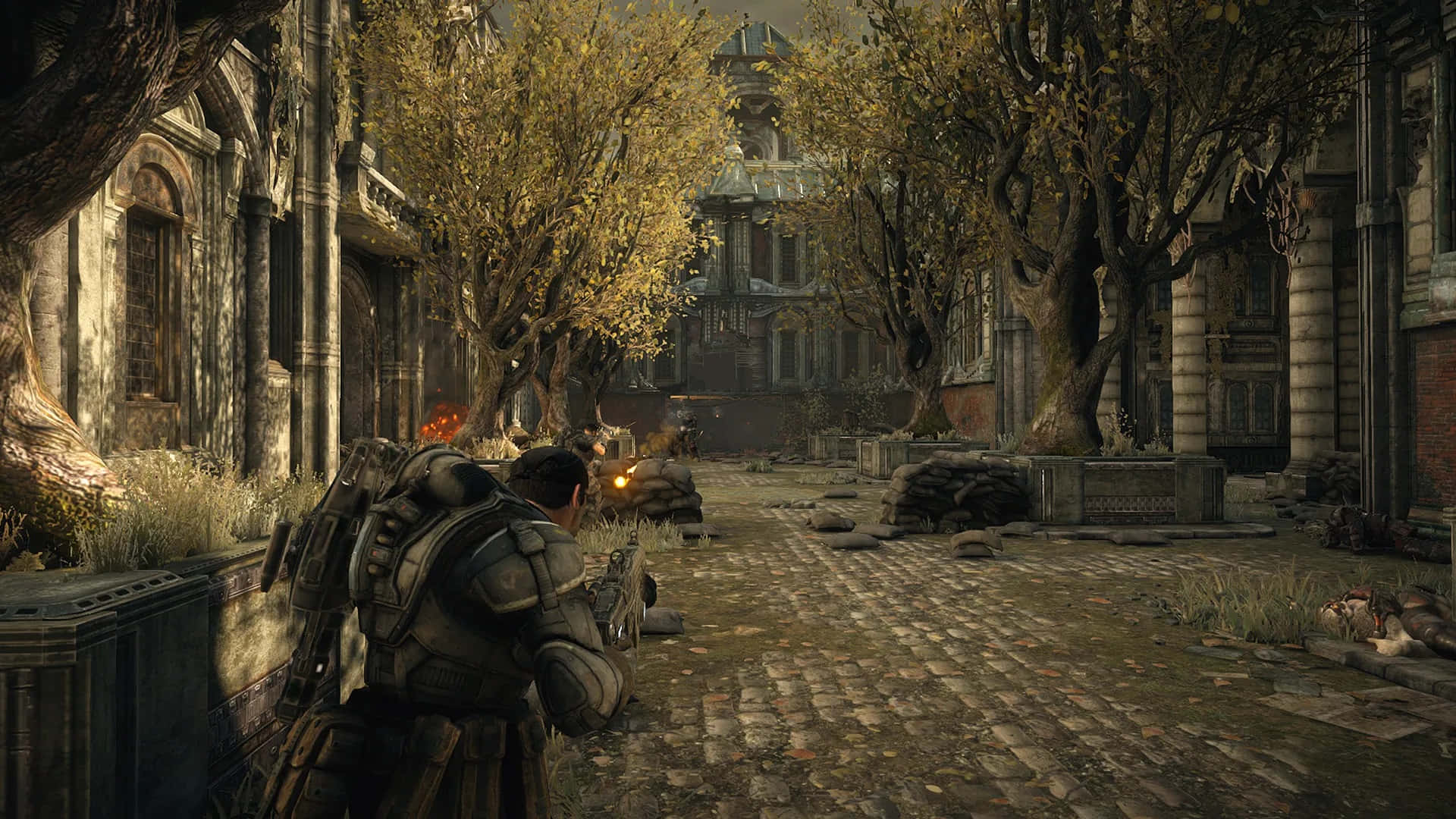 Gears Of War 1, soldier, heavy armor, Full HD Desktop Wallpaper