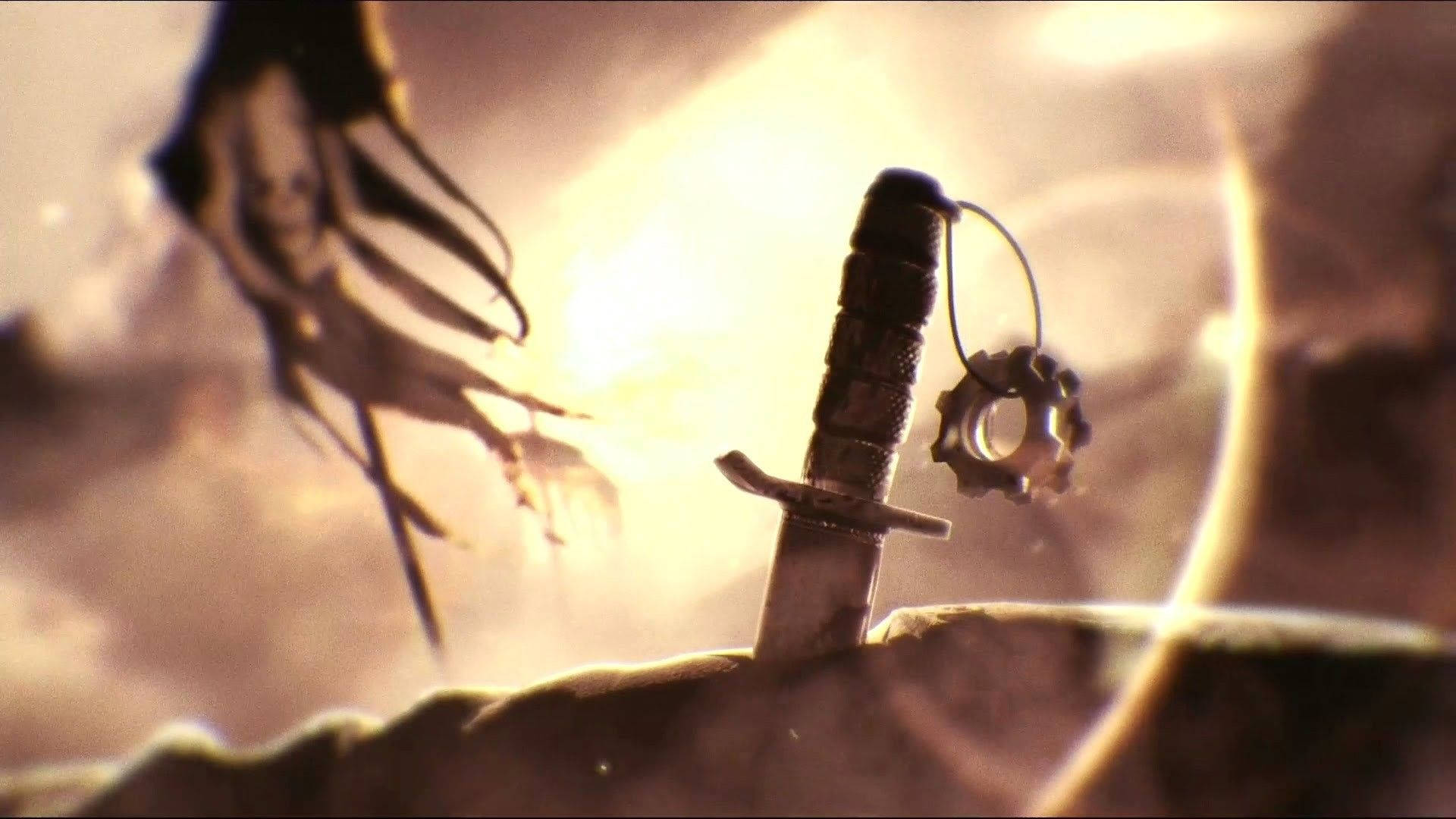 Gears Of War, sword, gear pendant, Full HD Desktop Wallpaper