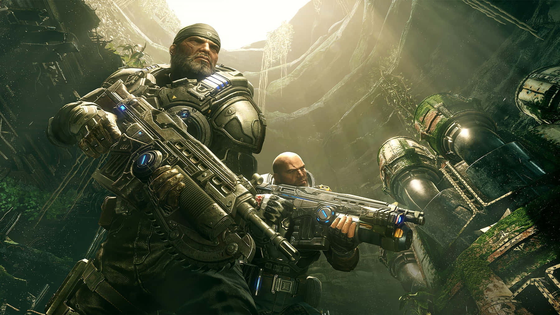 Gears Of War 5, futuristic weapons, sunlit, HD Desktop Wallpaper