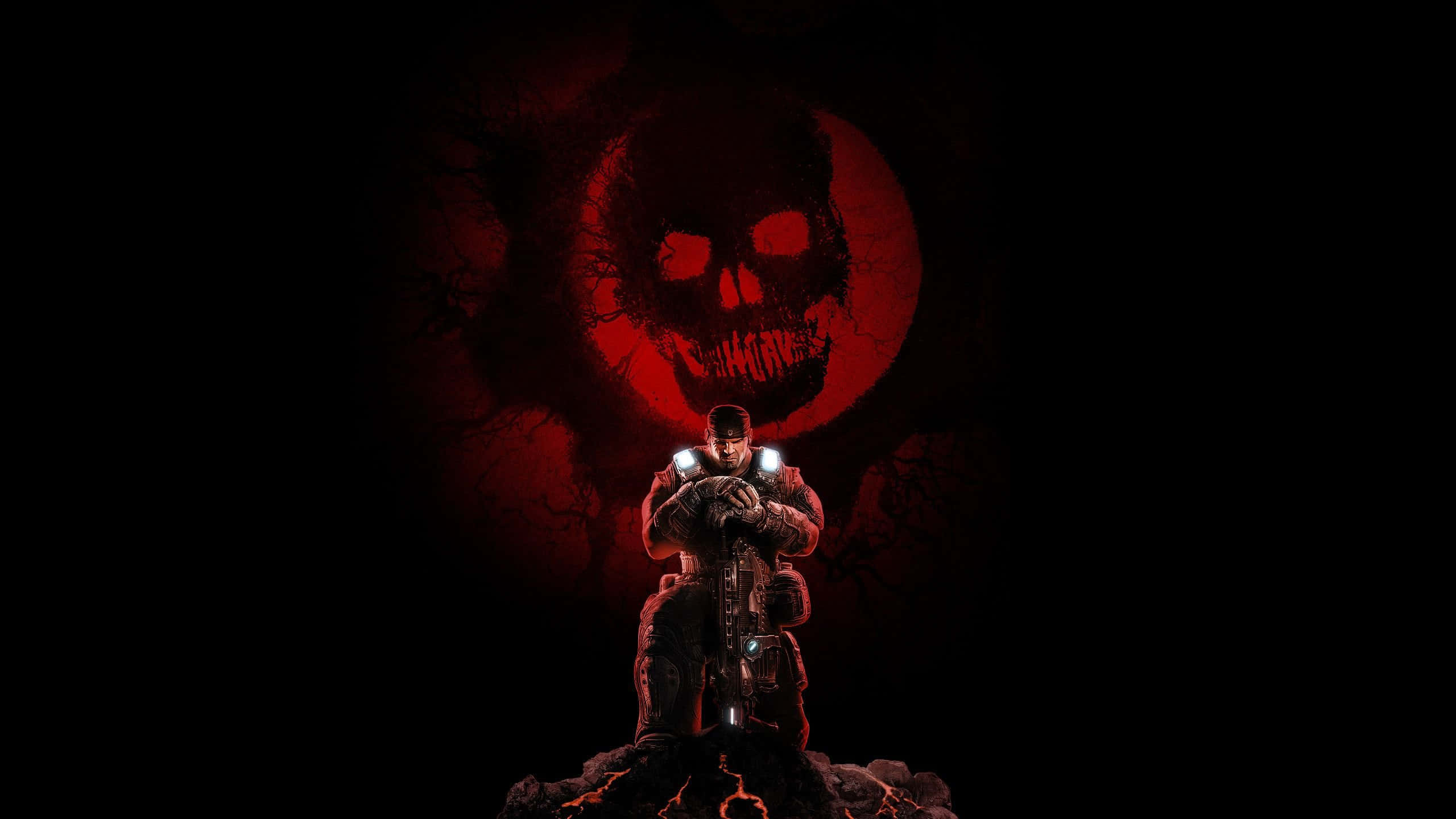 Gears Of War 5, tactical gear, rocky outcrop, 2K Desktop Wallpaper