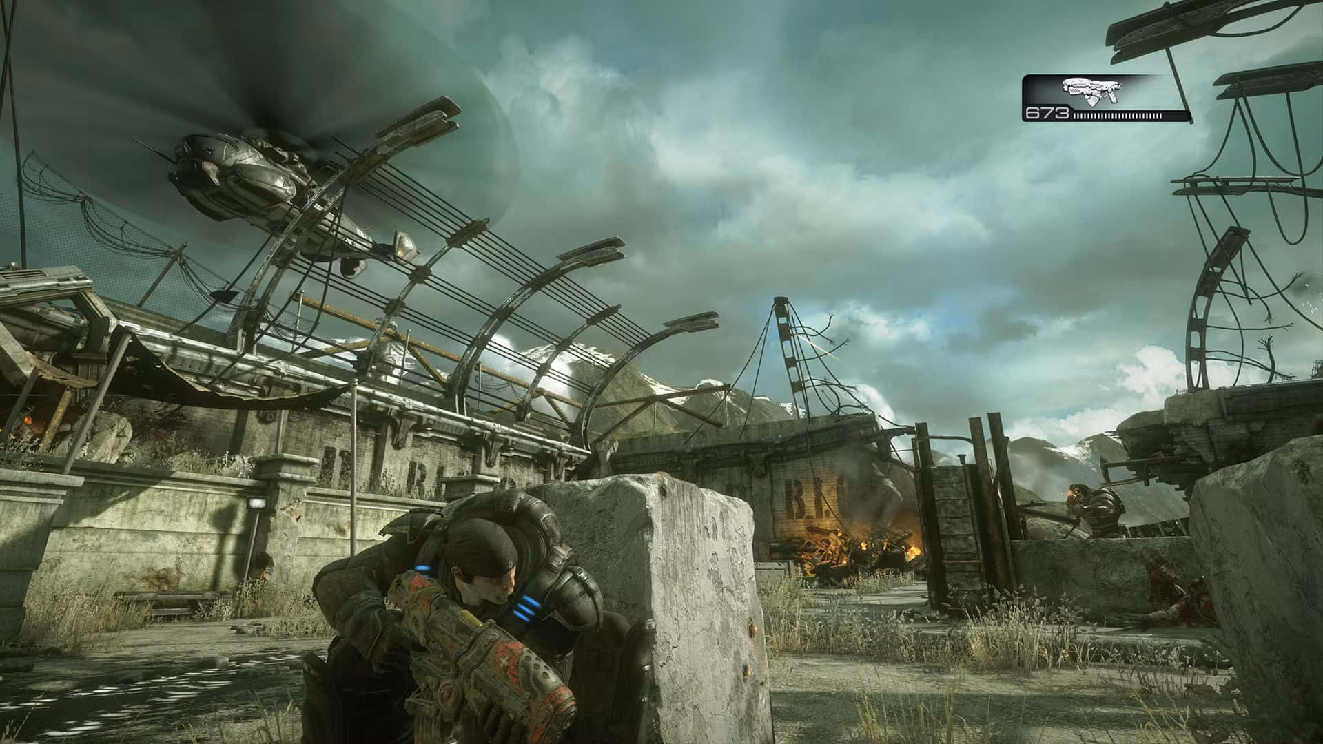 Gears Of War Ultimate Edition, tactical gear, war-torn urban ruin, Full HD Desktop Wallpaper