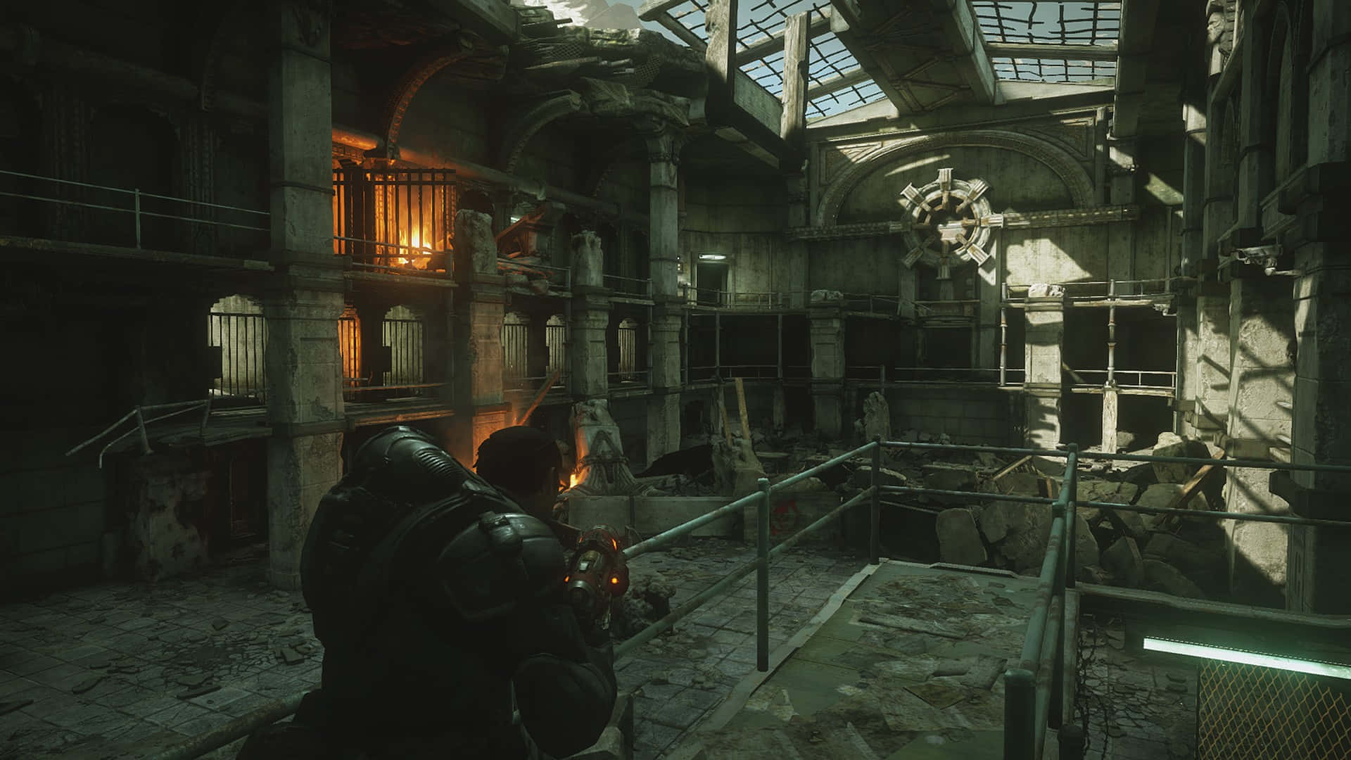 Gears Of War Ultimate Edition, tactical advance, dark armor, Full HD Desktop Wallpaper