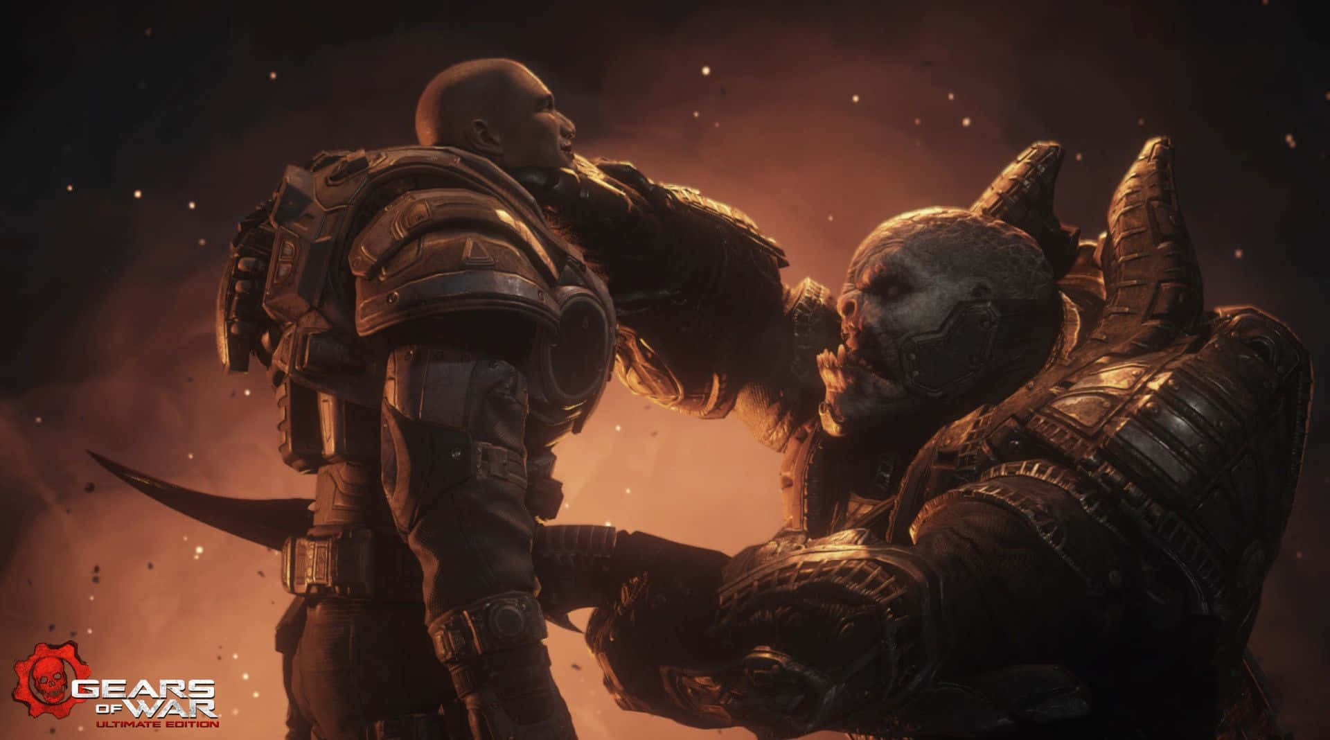 Gears Of War Ultimate Edition, warriors, fiery, Full HD Desktop Wallpaper