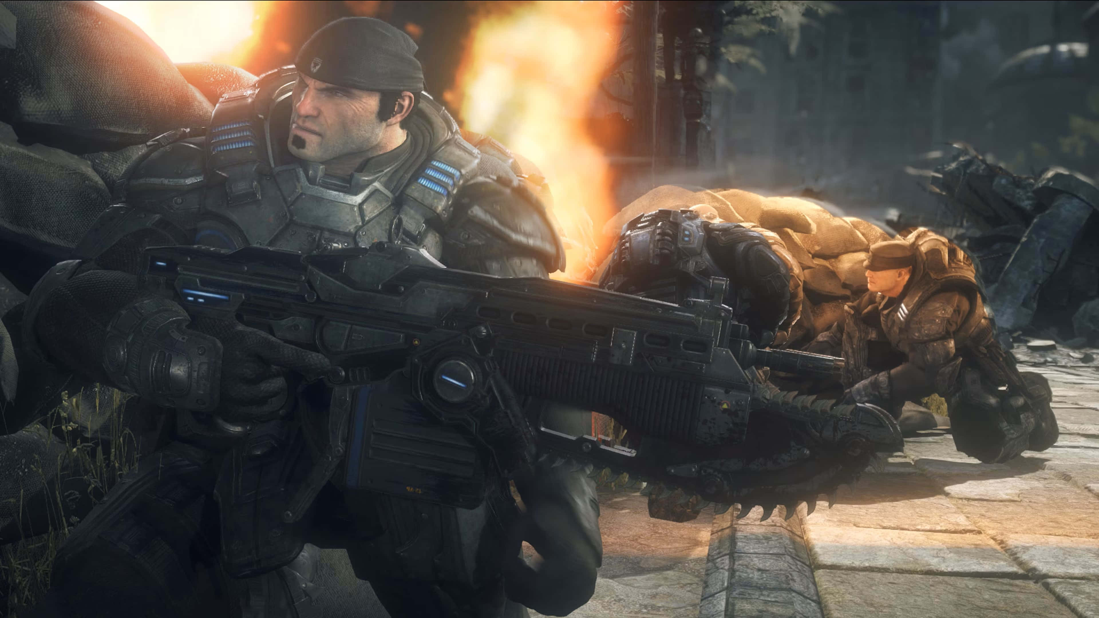 Gears Of War Ultimate Edition, soldier, heavy armor, 4K Desktop Wallpaper