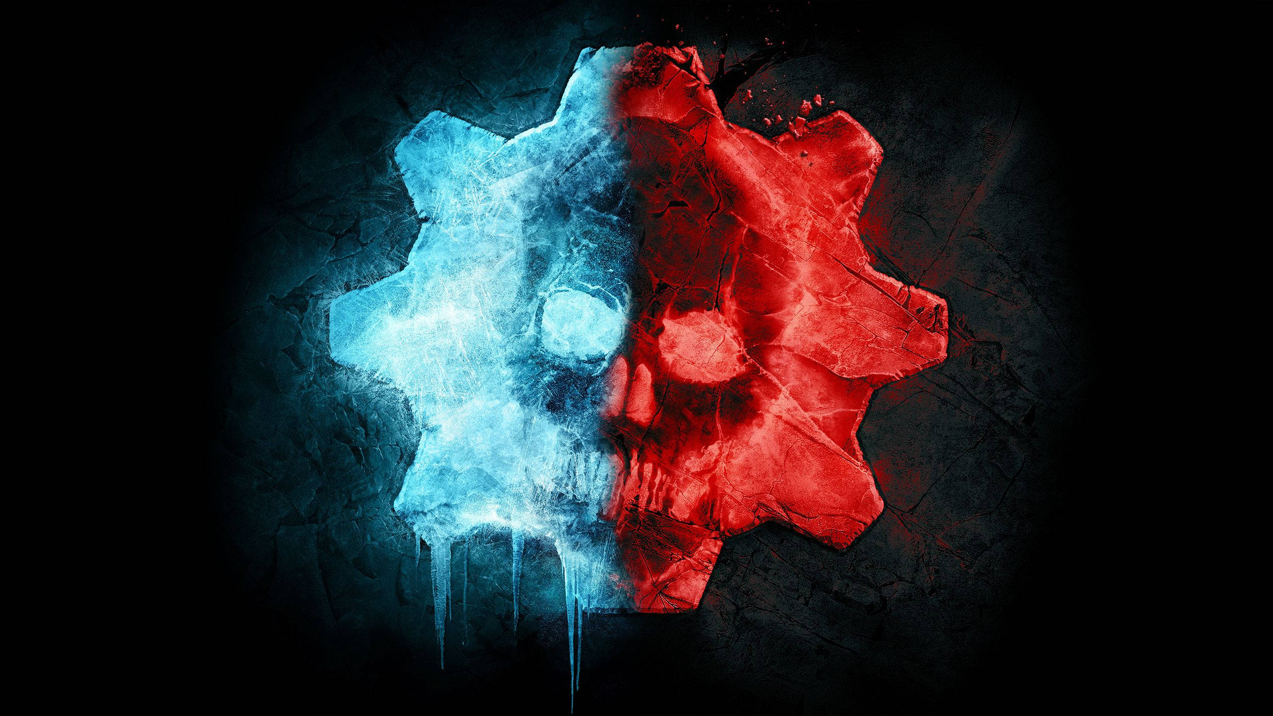 Gears Of War 5, red, blue, 2K Desktop Wallpaper