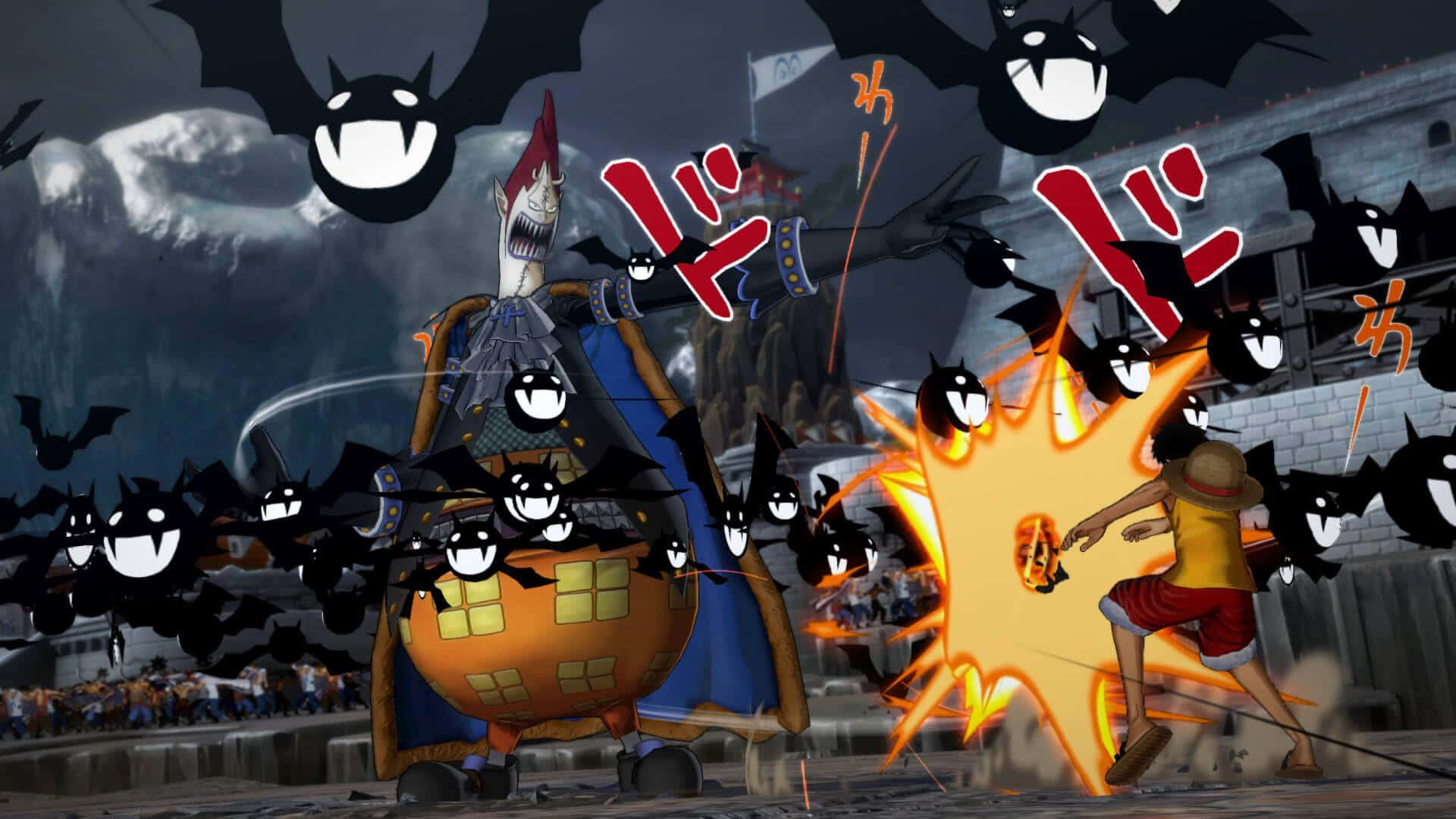 Gecko Moria, straw hat, giant pumpkin-headed villain, Full HD Desktop Wallpaper