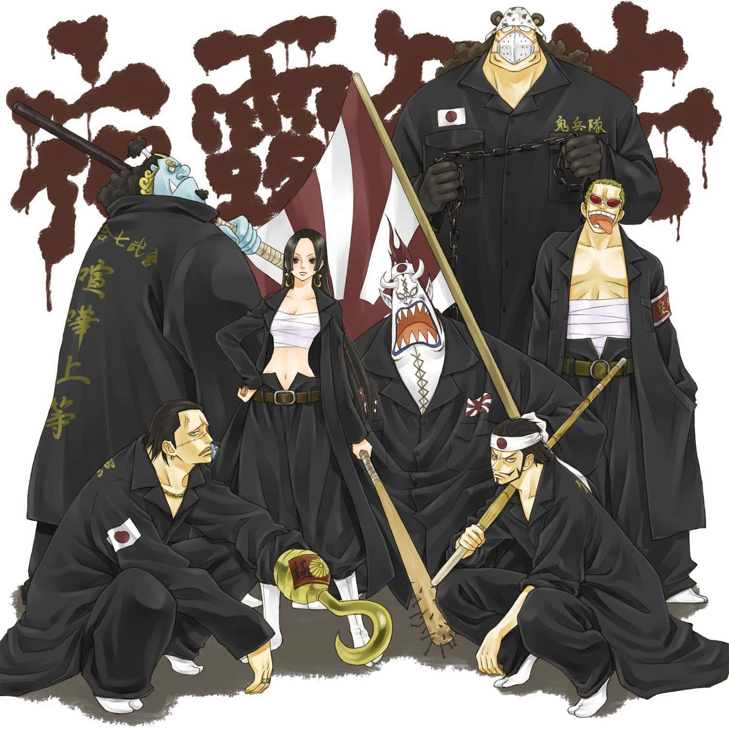 Gecko Moria, anime characters, black uniforms, HD Desktop Wallpaper