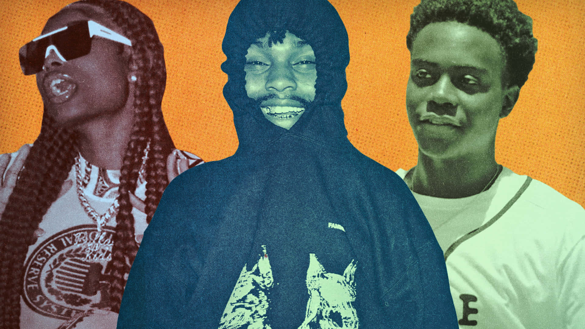 Gee Money, orange background, hoodies, Full HD Desktop Wallpaper