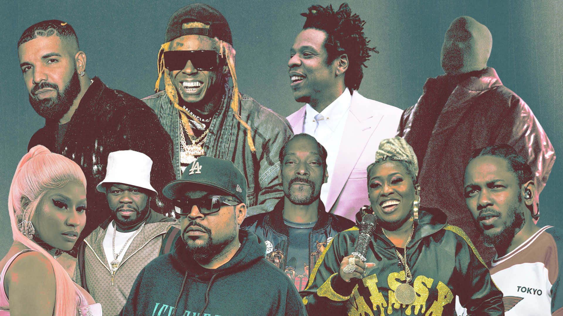 Gee Money, 1920 x 1080, teal backdrop, Full HD Desktop Wallpaper