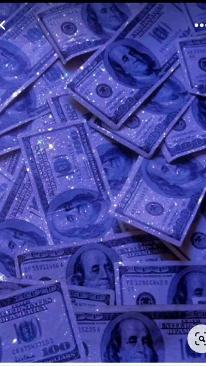 Girly Money, hundred-dollar bills, glittering, SD Phone Wallpaper