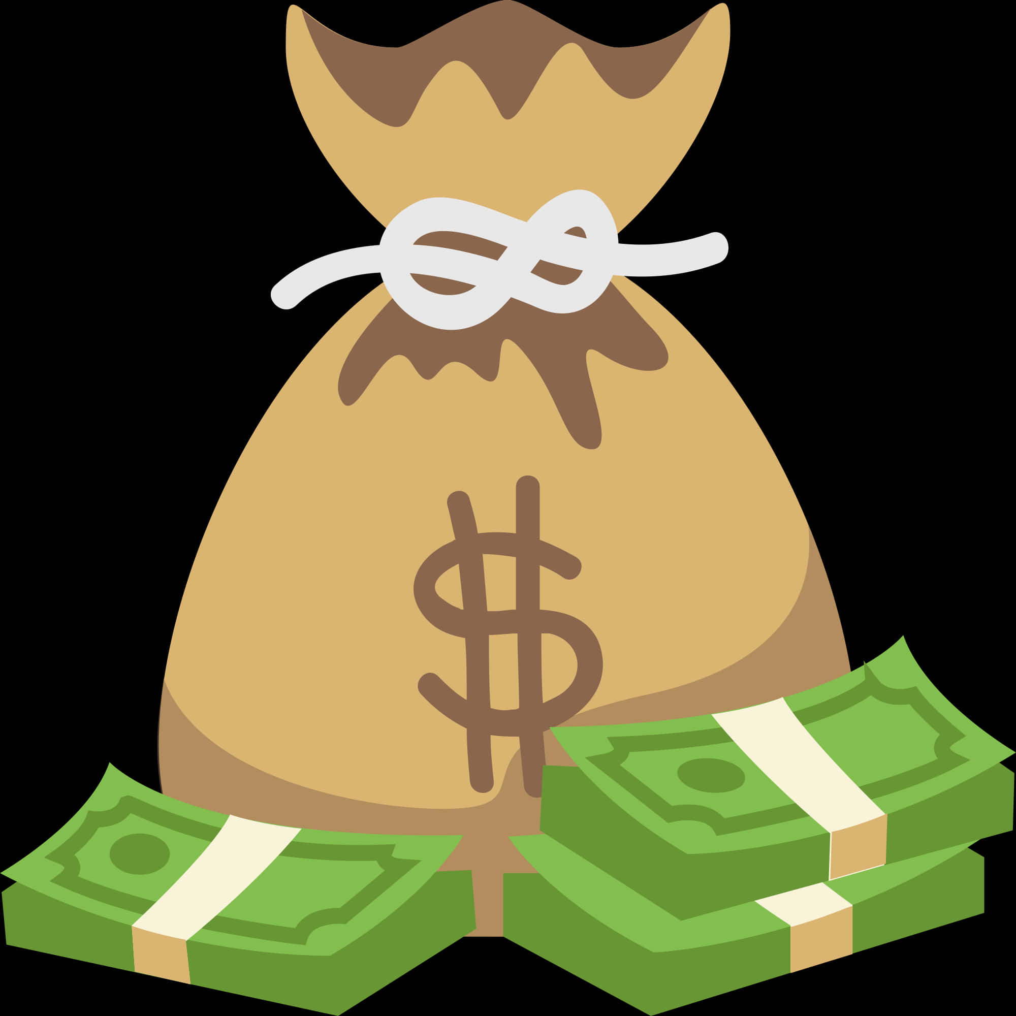 money bag, white knot, dollar sign, Full HD Desktop Wallpaper