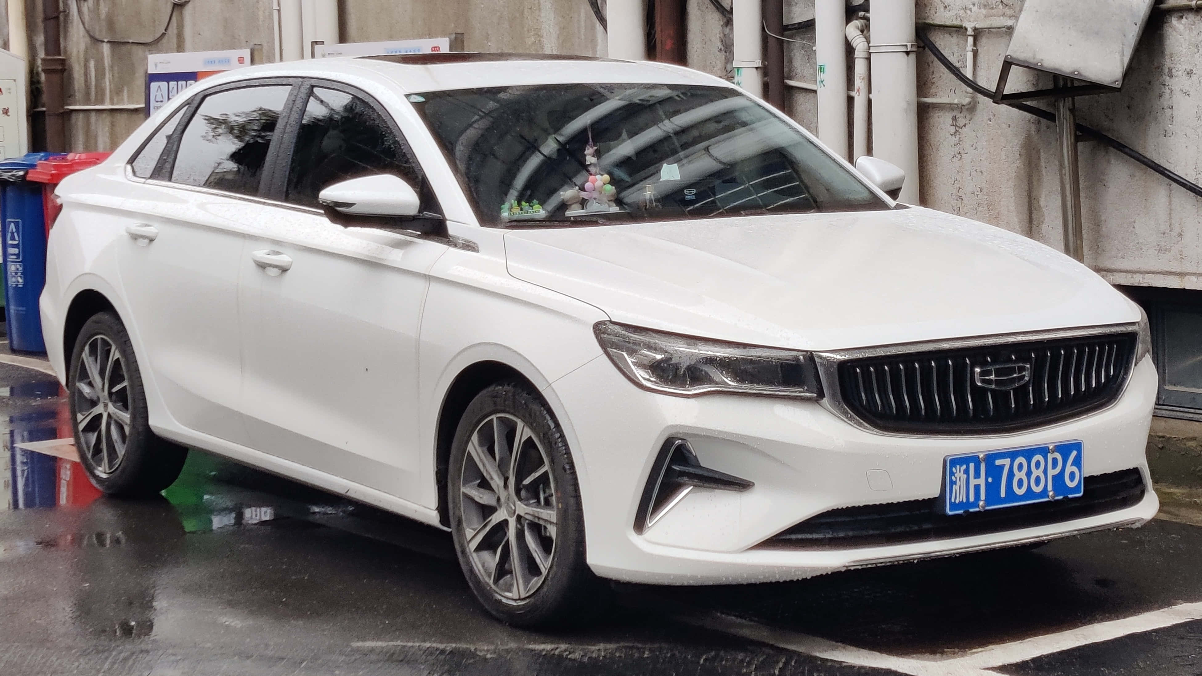 Geely Emgrand, white, sedan, 4K Desktop Wallpaper