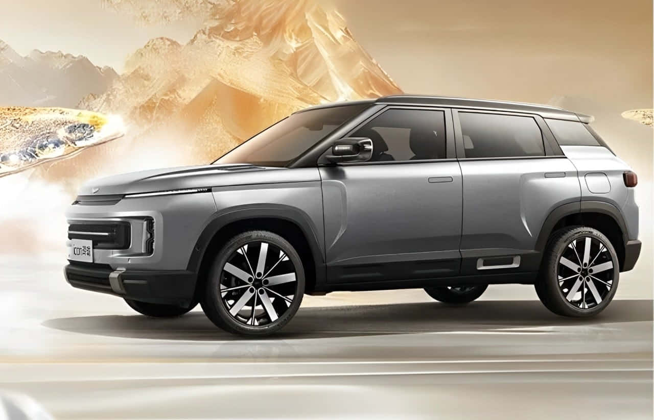 Geely Icon S U V, silver, black accents, HD Desktop Wallpaper
