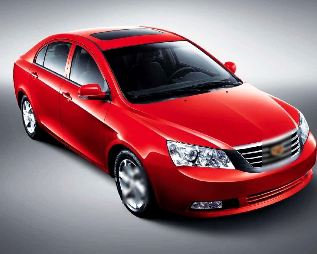 Geely, sleek red sedan, chrome accents, HD Desktop Wallpaper