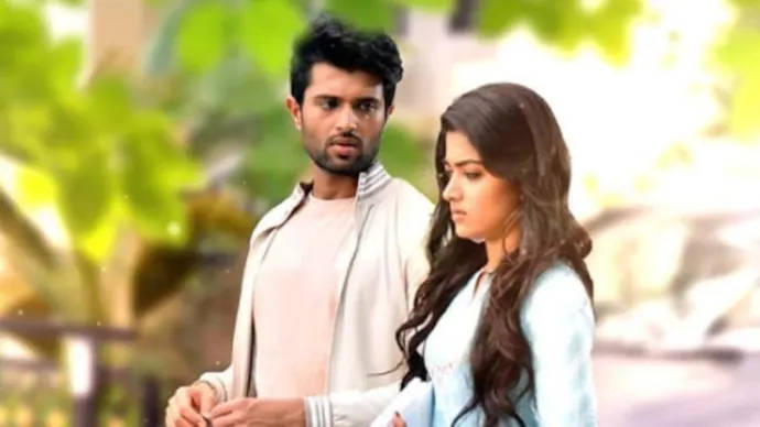Geetha Govindam, pair walking, sunlit garden, SD Desktop Wallpaper