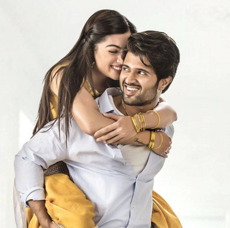 Geetha Govindam, piggyback ride, couple, SD Desktop Wallpaper