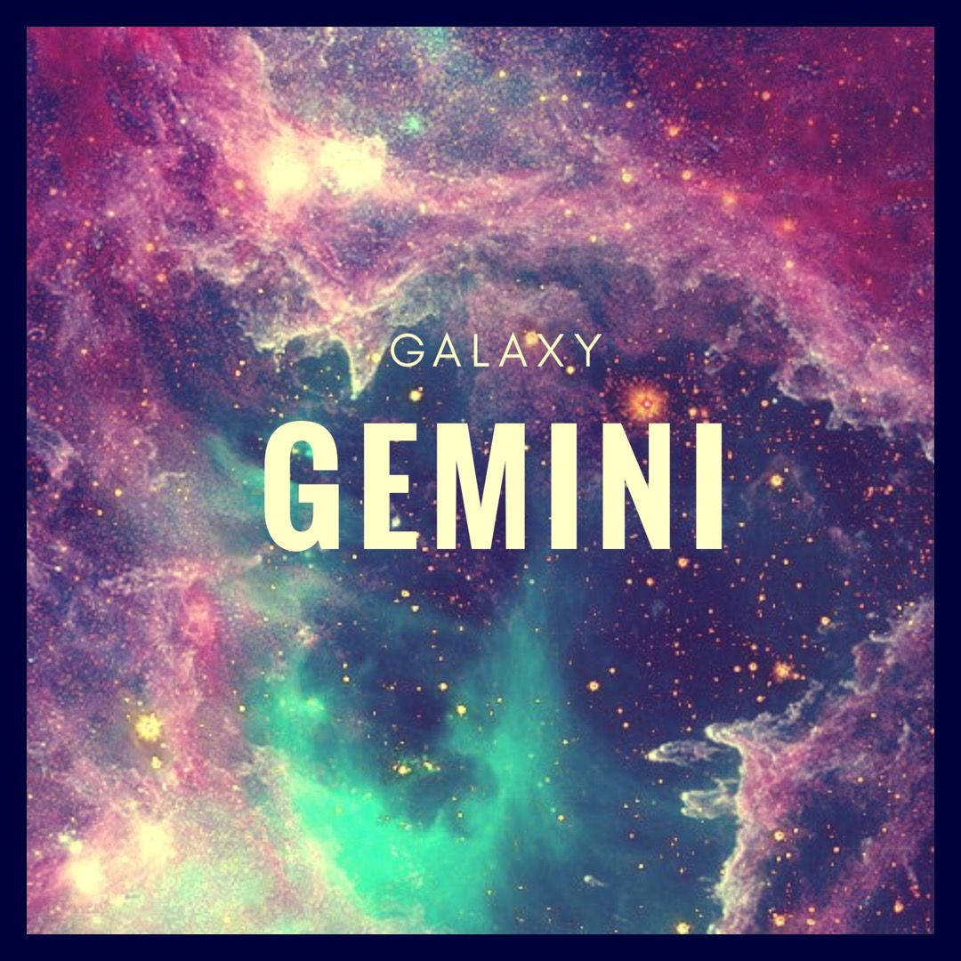 Gemini Galaxy, pink purple, teal, SD Desktop Wallpaper