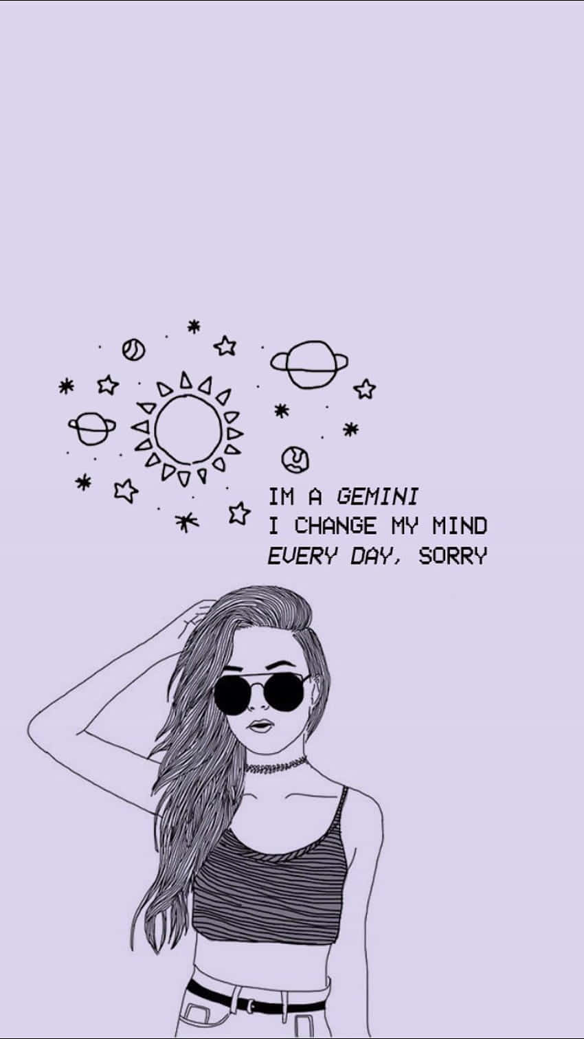 Gemini Aesthetic, starry sky, planets, HD Phone Wallpaper